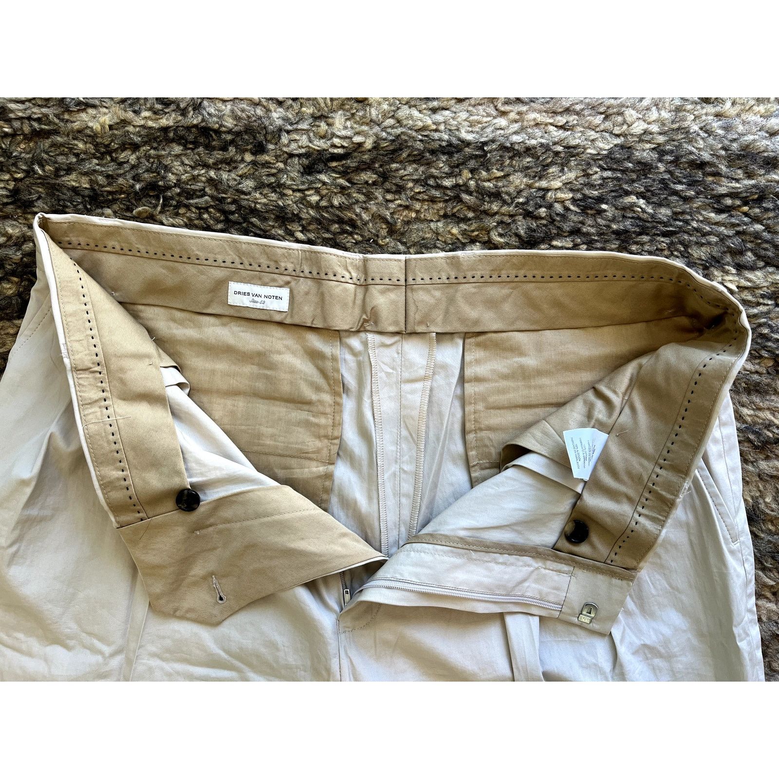 Dries Van Noten DRIES VAN NOTEN Pants Chino Khaki Size 52 36x30 Large Size US 36 / EU 52 - 6 Thumbnail