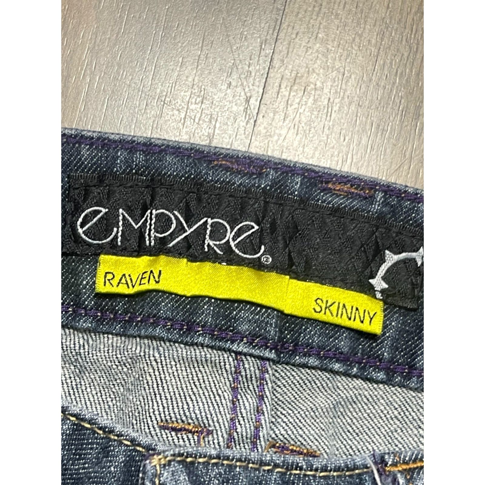 Empyre Empyre Jeans, Women's Size 30, Blue, Denim, Raven, Skinny Jeans, Regular, Inseam 29.5 in, 30, Solid, Jeans, Women, Fall, Spring, Summer, 29.5in, Blue Size 30" / US 8 / IT 44 - 4 Thumbnail