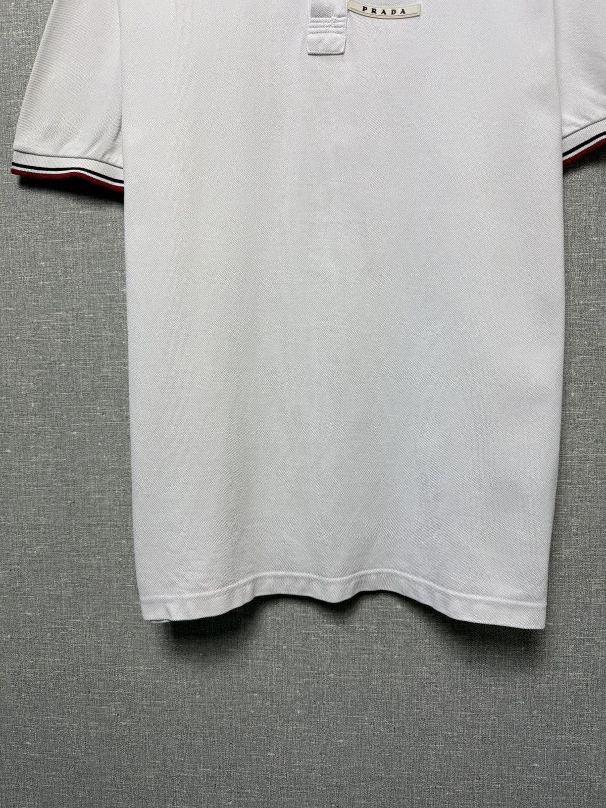 Prada Prada Milano White Tab Logo Men’s Polo T-Shirt Short Sleeve Size US L / EU 52-54 / 3 - 7 Thumbnail