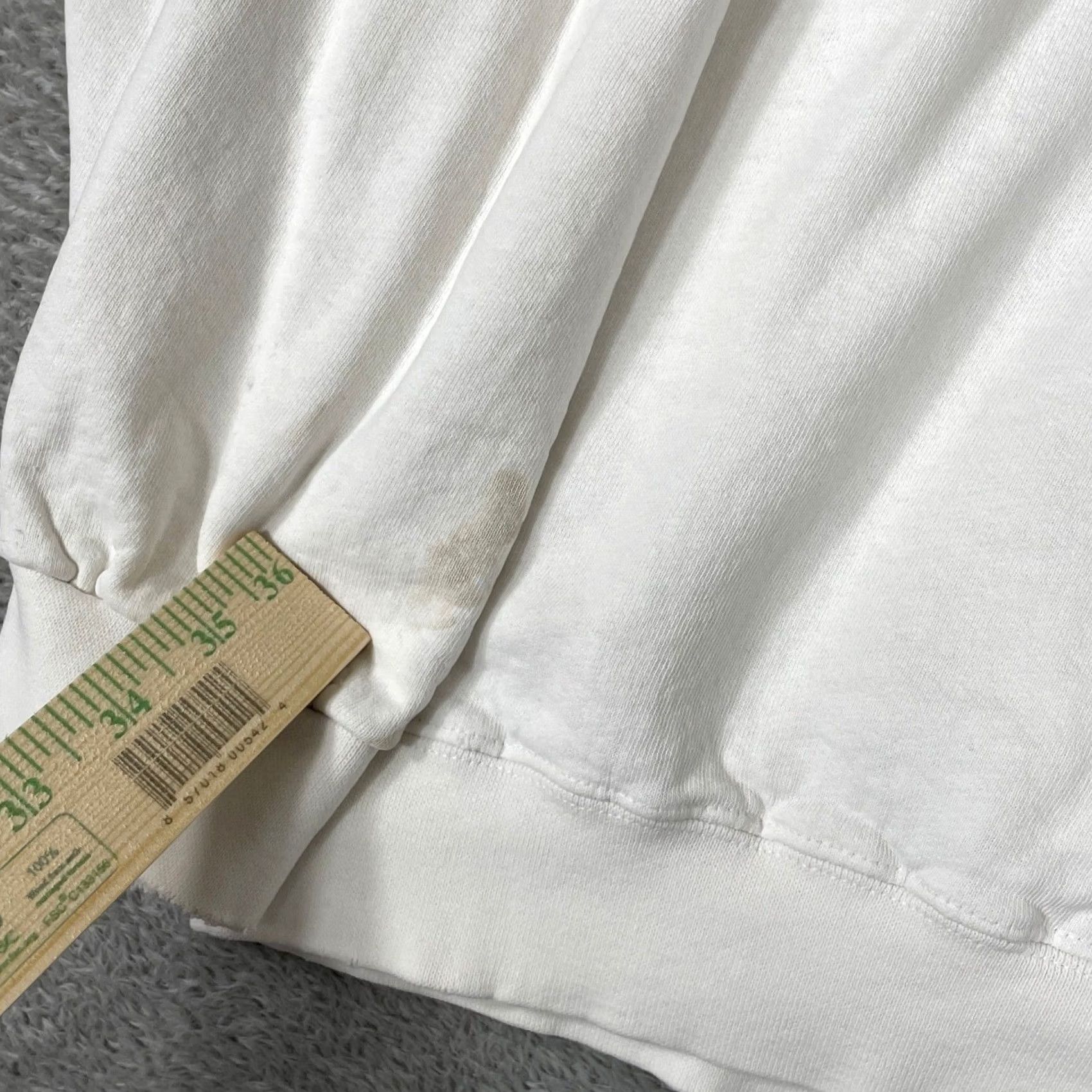 Nike VINTAGE Nike Air Sweatshirt Mens Large White Distressed Graphic Logo Crewneck 90s Size US L / EU 52-54 / 3 - 4 Thumbnail