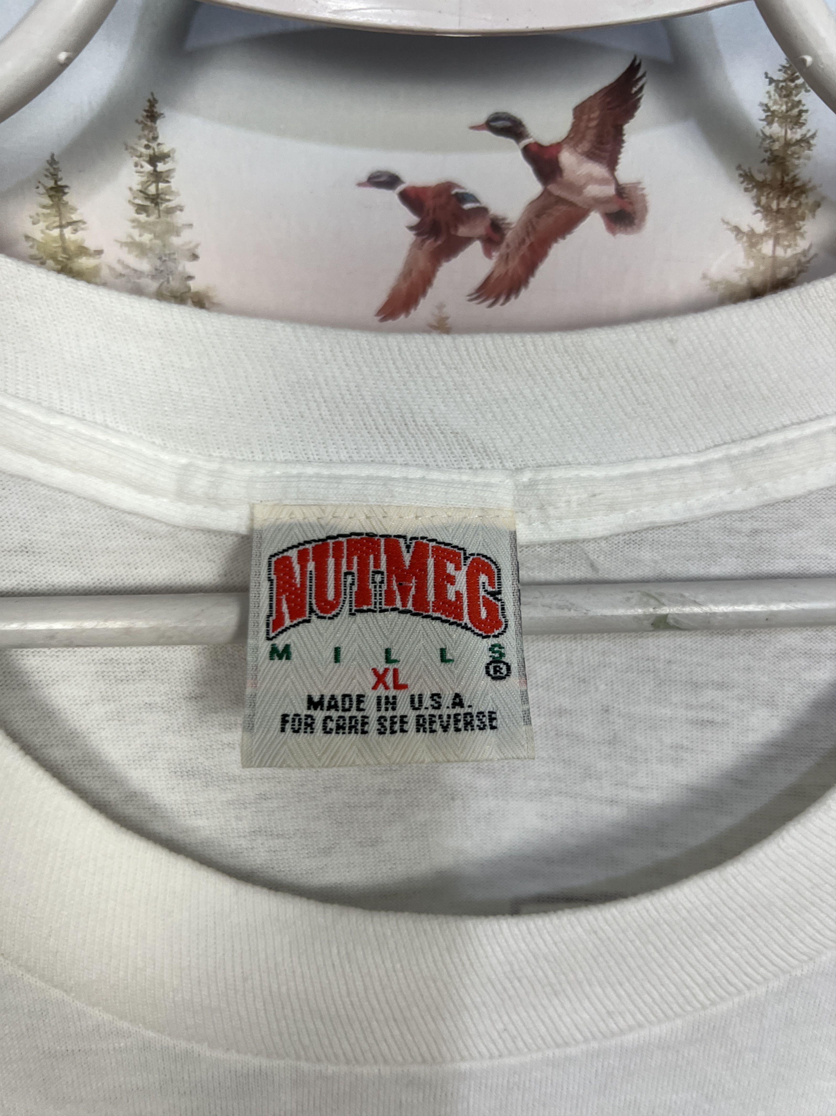 Nutmeg Vintage 90's Mighty Ducks NHL Hockey Shirt Nutmeg Over Print Size US XL / EU 56 / 4 - 9 Thumbnail