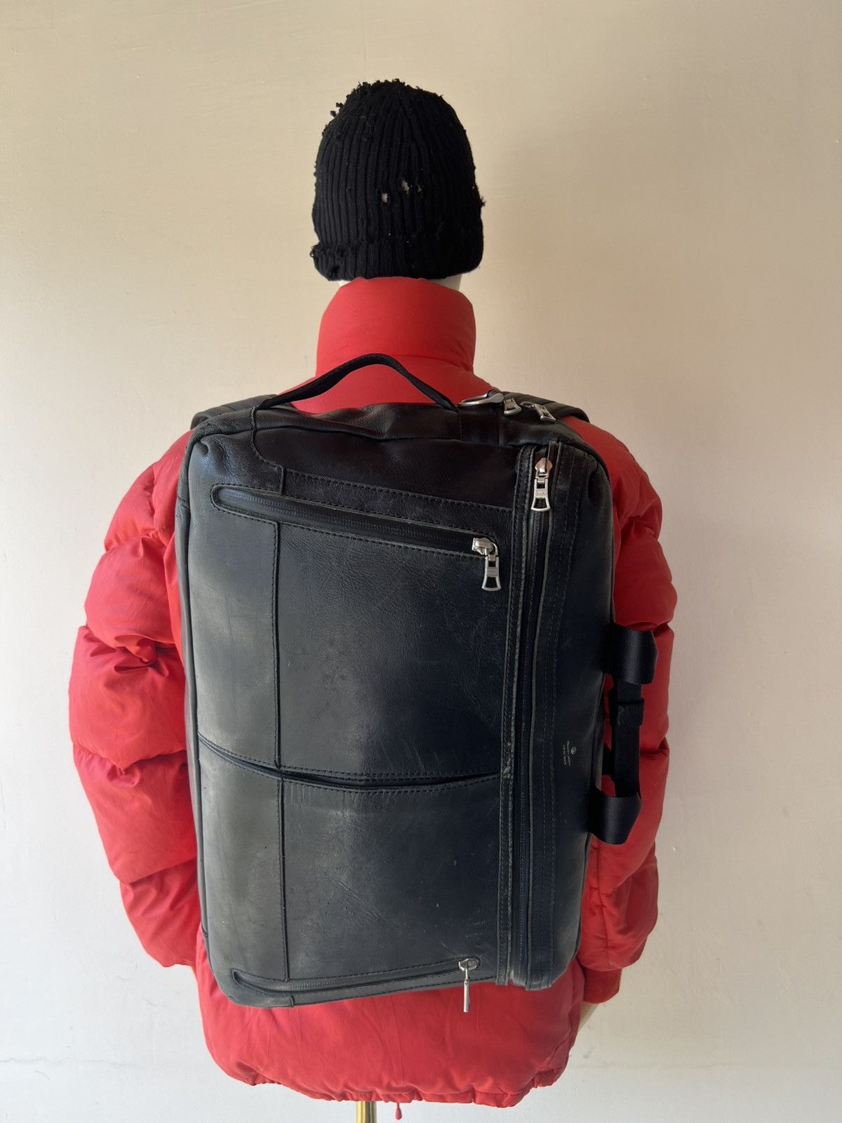 MasterPiece Patina Scratches Leather Backpack 3 Way Bag By Masterpiece Size ONE SIZE - 2 Thumbnail