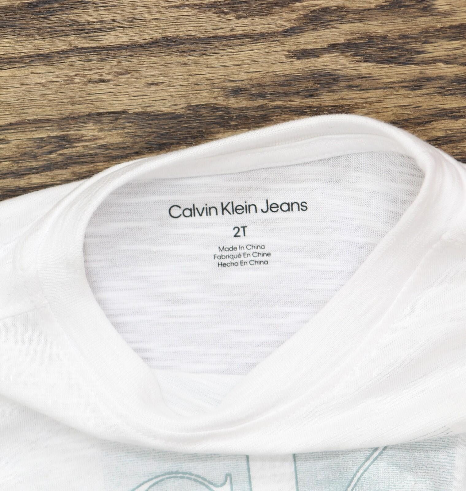 Other Calvin Klein Jeans Toddler T-shirt Tee Cksii69d-999 White 2t Size US XXS / EU 40 - 4 Thumbnail