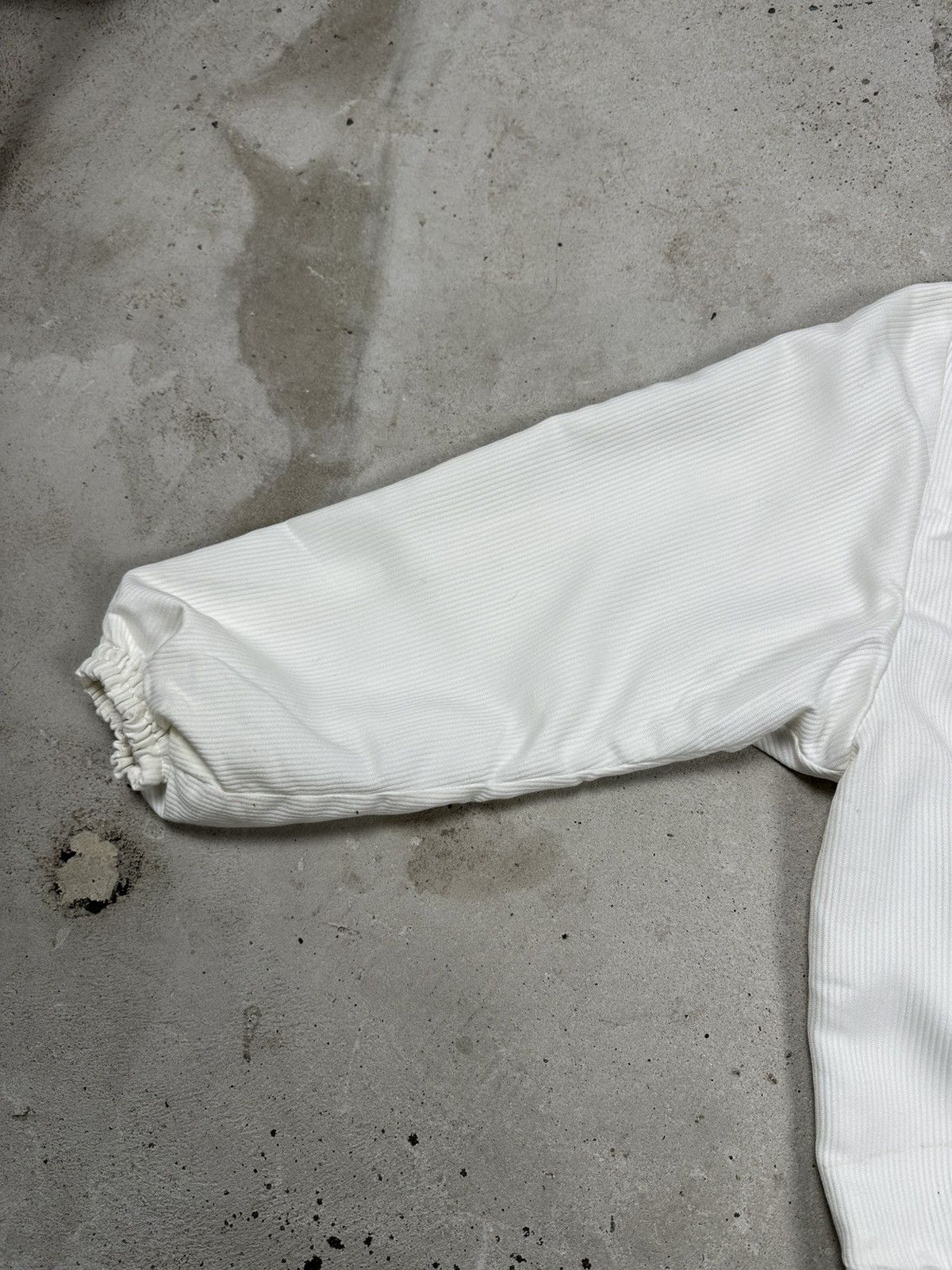If Six Was Nine × Japanese Brand × Le Grande Bleu (L.G.B.) Vintage Y2K White Boxy Fit Bomber Jacket archive Size US L / EU 52-54 / 3 - 4 Thumbnail