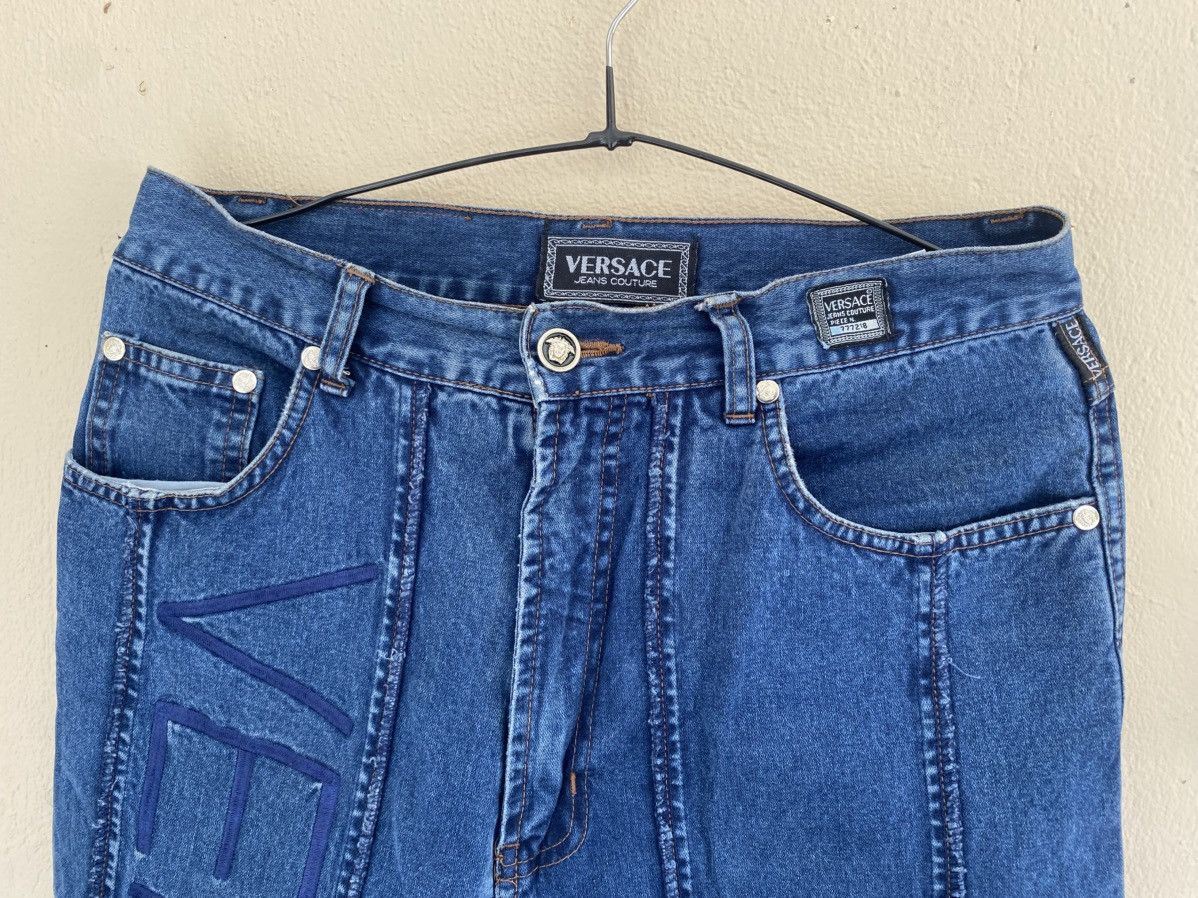 Versace Versace Medusa Spellout 90s Denim Size US 29 - 5 Thumbnail