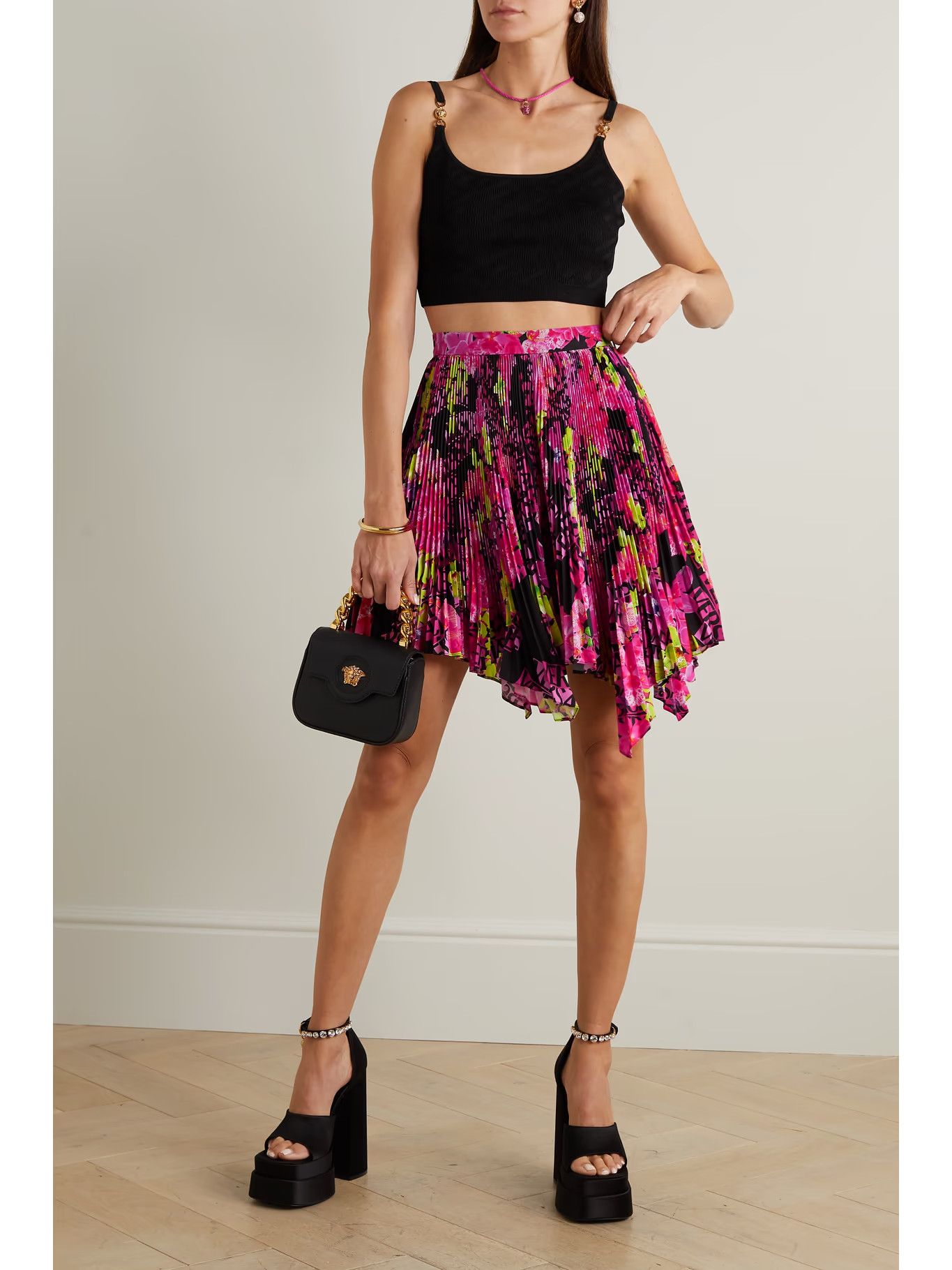 Versace o1y0226 Mini Skirt in Multicolor Size 28" / US 6 / IT 42 - 3 Thumbnail