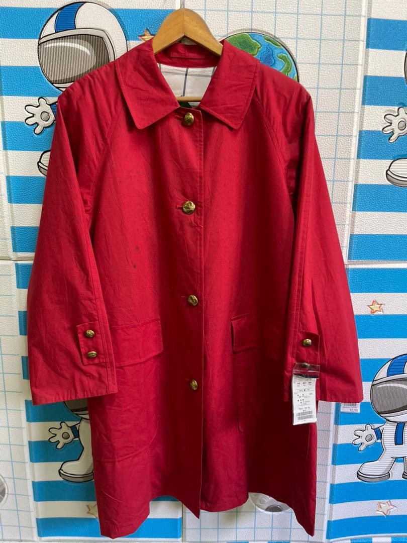 Burberry Prorsum VINTAGE BURBERRYS Prorsum Red Mac Coat Sanyo Shokai C-TK83 Size L / US 10 / IT 46 - 1 Thumbnail