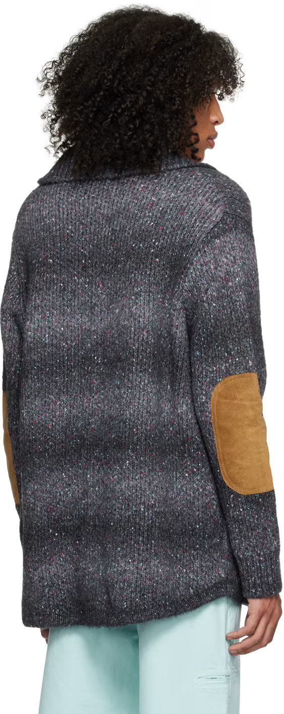 Amiri o1y0525 Logo Cardigan in Lead Size US S / EU 44-46 / 1 - 3 Thumbnail