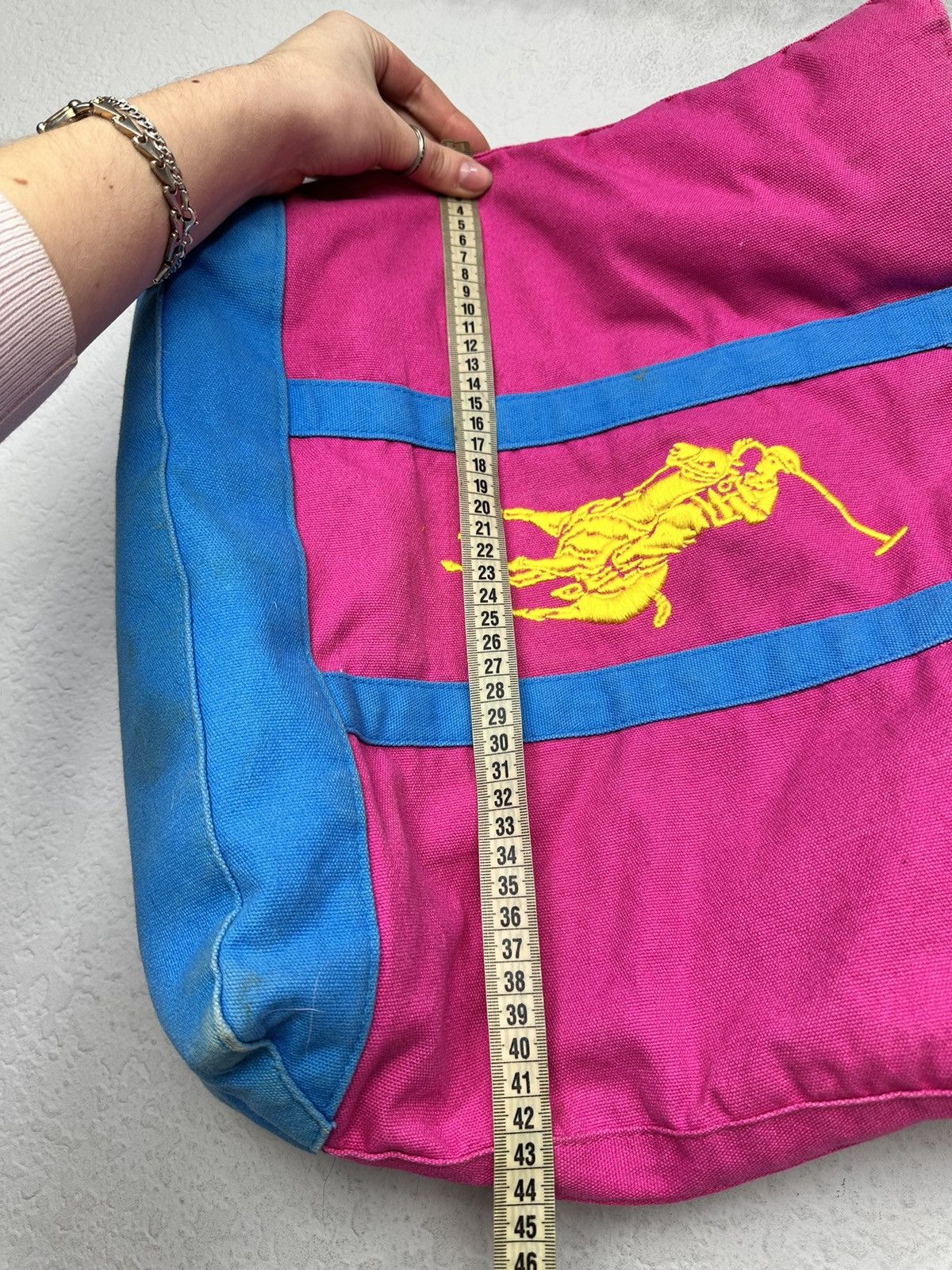 Polo Ralph Lauren Bag Leather Y2K Avantgarde Shopper Rare Ralph Lauren Size ONE SIZE - 11 Thumbnail