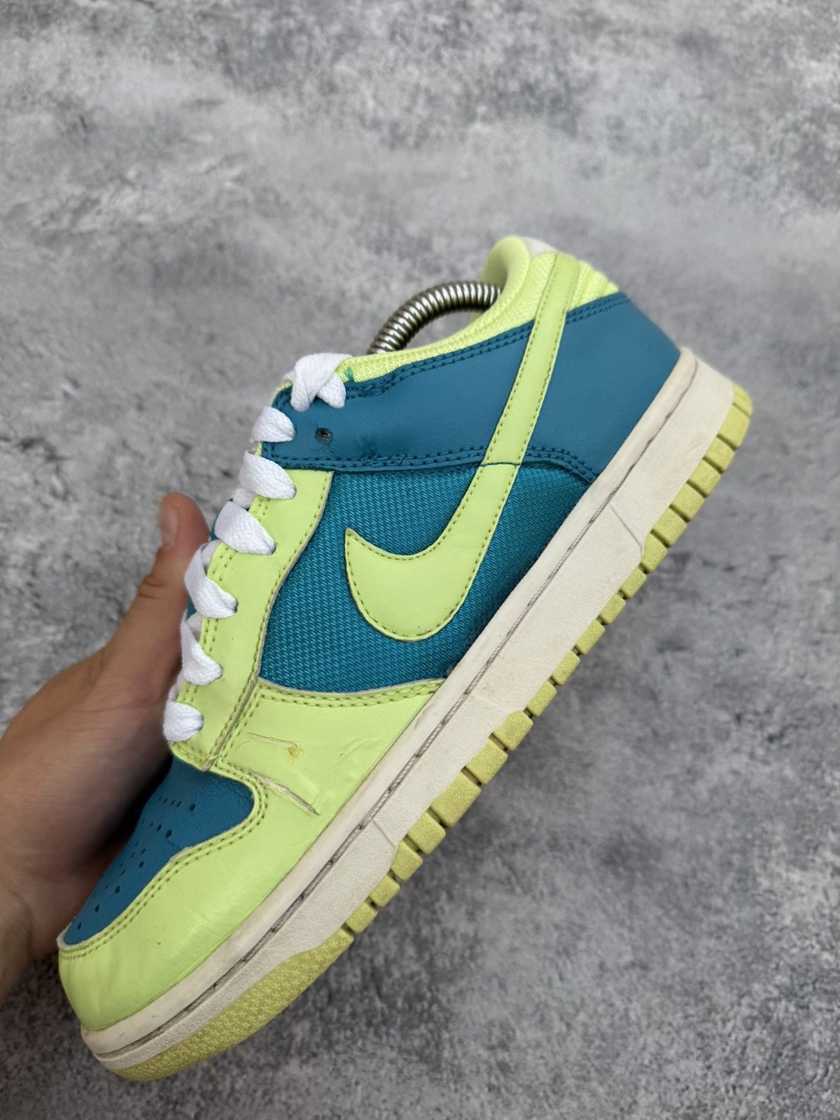 Nike × Vintage Sneakers Nike Dunk Low Turquoise Lime 2008 Size US 8.5 / IT 38.5 - 13 Thumbnail