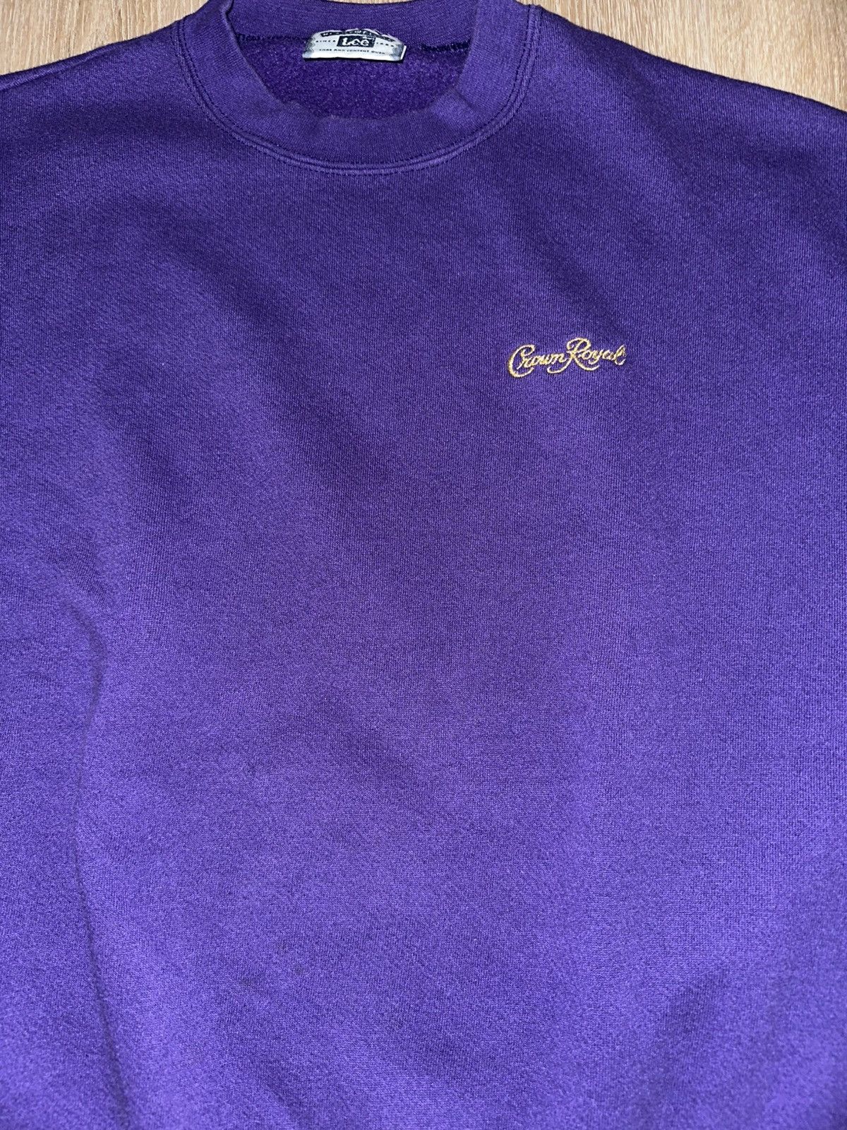 Lee × Vintage Vintage Crown Royal Liqour Sweatshirt Size US L / EU 52-54 / 3 - 3 Thumbnail