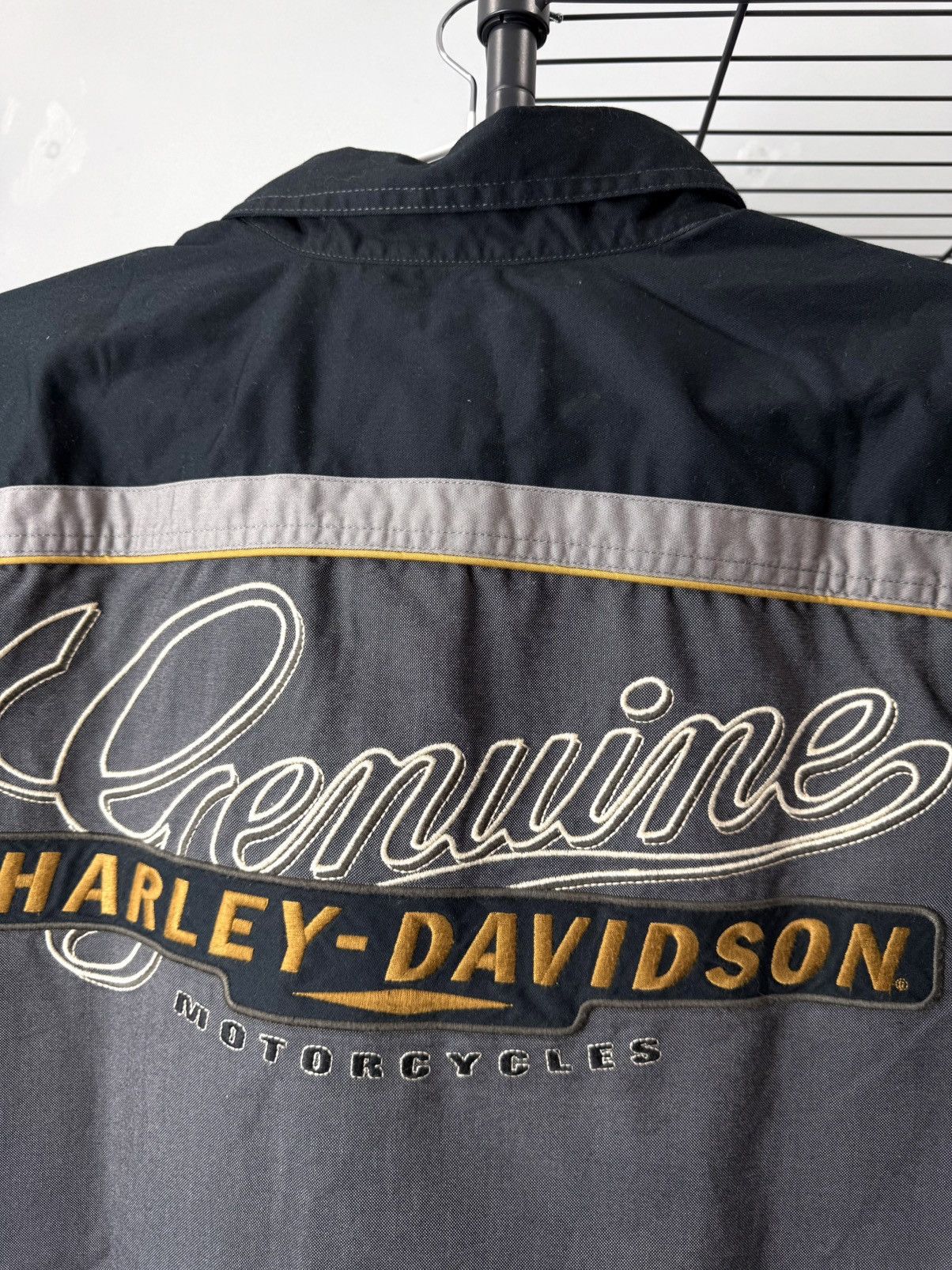 Harley Davidson Vintage Harley Davidson Embroidered Logo Shirt Size US L / EU 52-54 / 3 - 7 Thumbnail