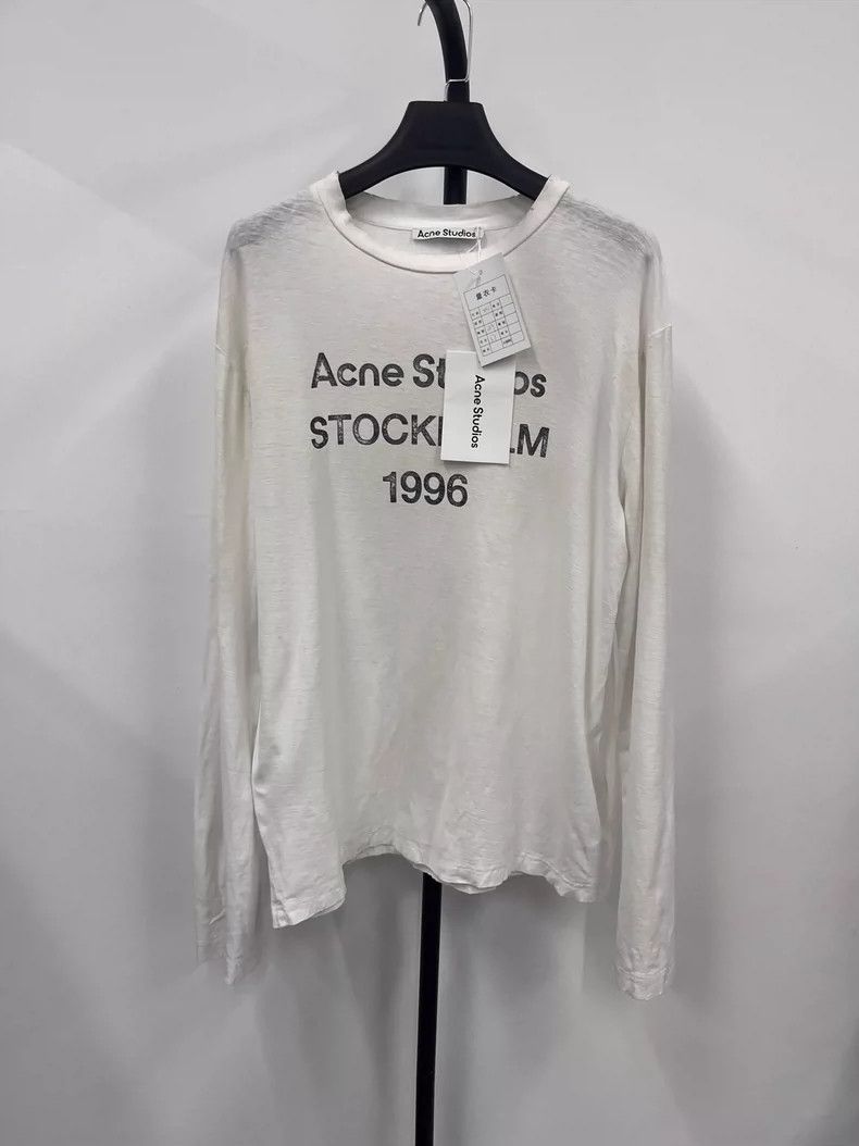 Acne Studios Acne Studios SS23 1996 Series Letter Logo Old Printed Crew Size US XS / EU 42 / 0 - 1 Thumbnail