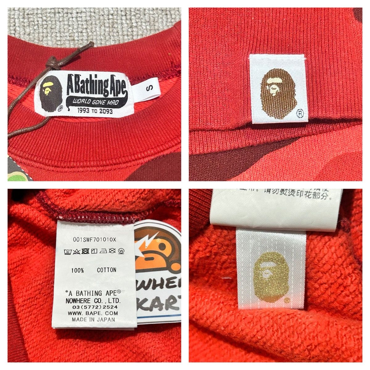 Bape Bape Color Camo College Sweatshirt Size US S / EU 44-46 / 1 - 4 Thumbnail