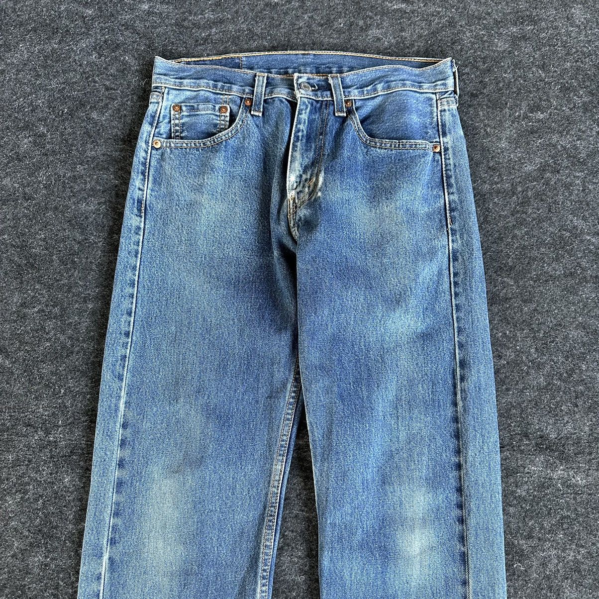 Levi's Y2k Levis 505 Blue Washed Vintage Denim 30x31 D576 Size US 30 / EU 46 - 2 Thumbnail