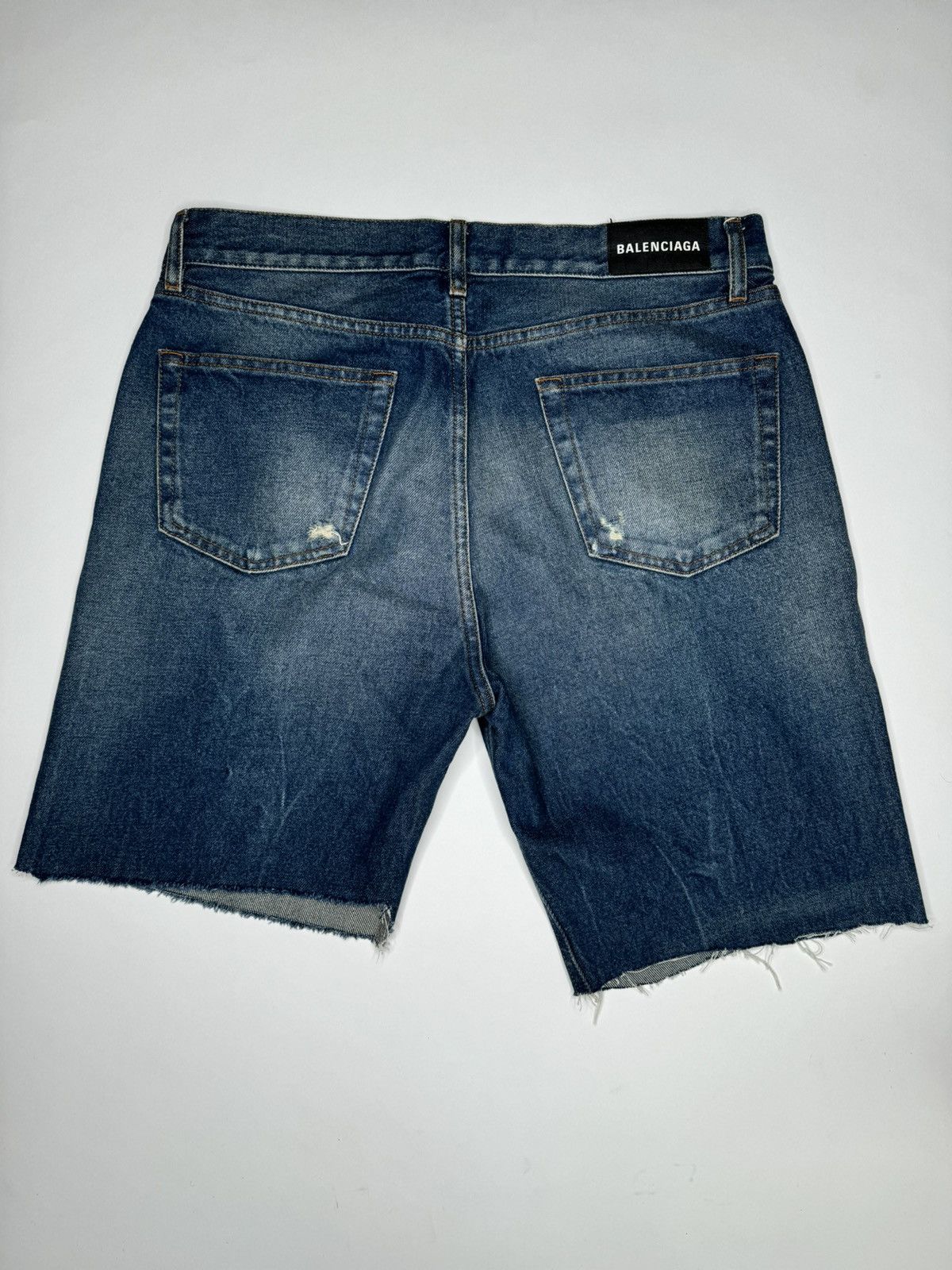 Balenciaga Balenciaga Denim Shorts 2019 Size US 31 - 2 Thumbnail