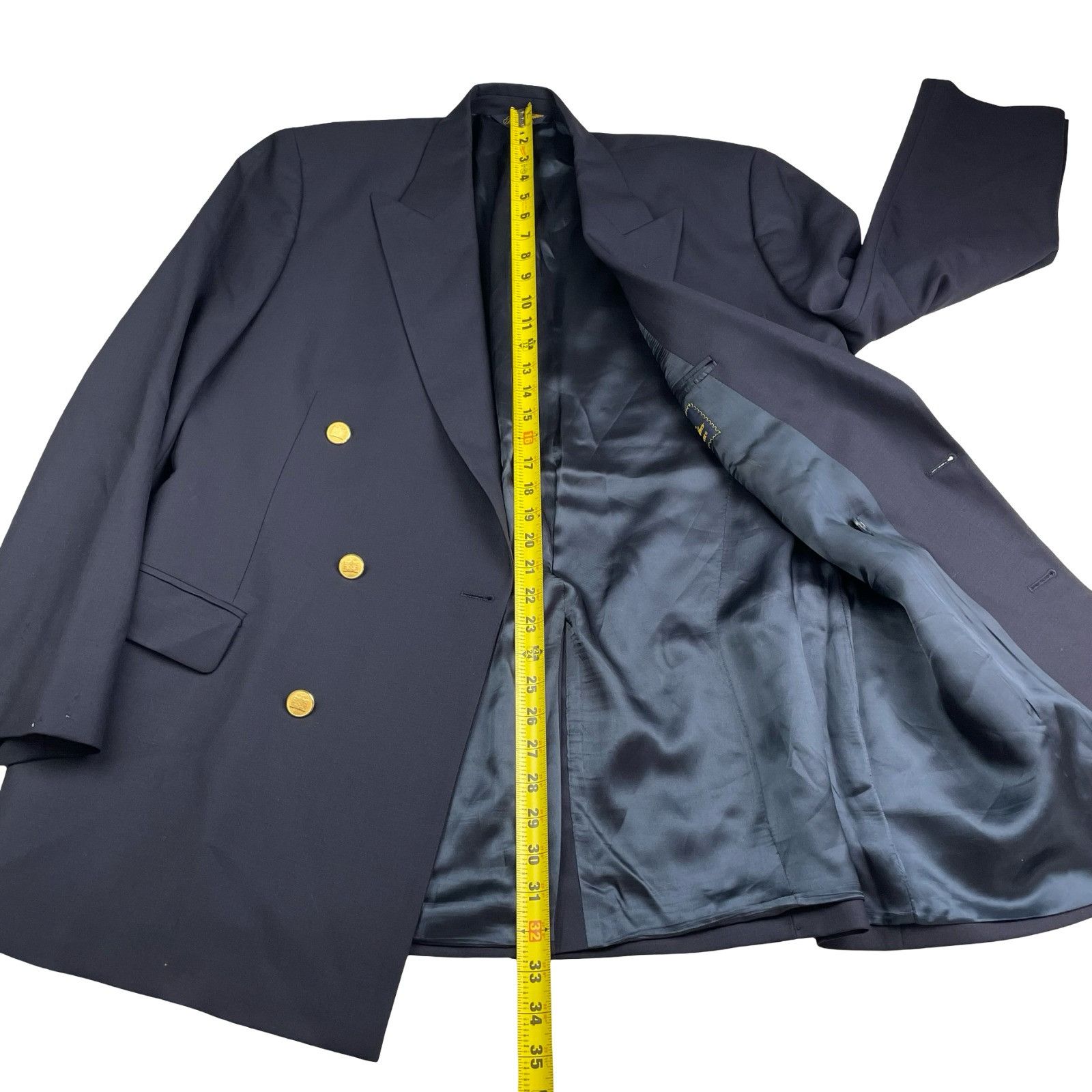 Brooks Brothers Brooks Brothers Men’s Brooksease Gold Buttons Double Breaste Size 44L - 12 Thumbnail