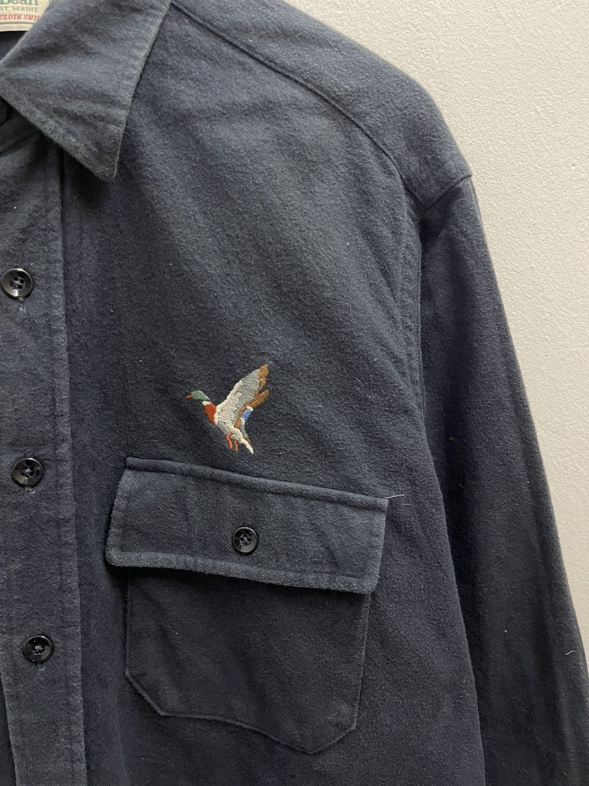 L.L. Bean Vintage 70’s LL BEAN Duck Logo Cotton Shirt Made in USA Size US L / EU 52-54 / 3 - 2 Thumbnail