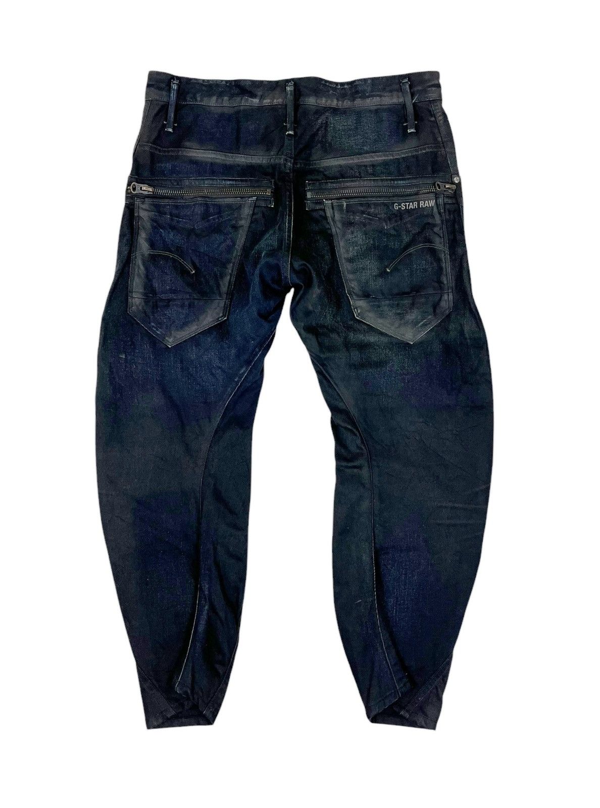G-Star Gstar Black Wax Loose Tapered Jeans Size US 34 / EU 50 - 2 Thumbnail