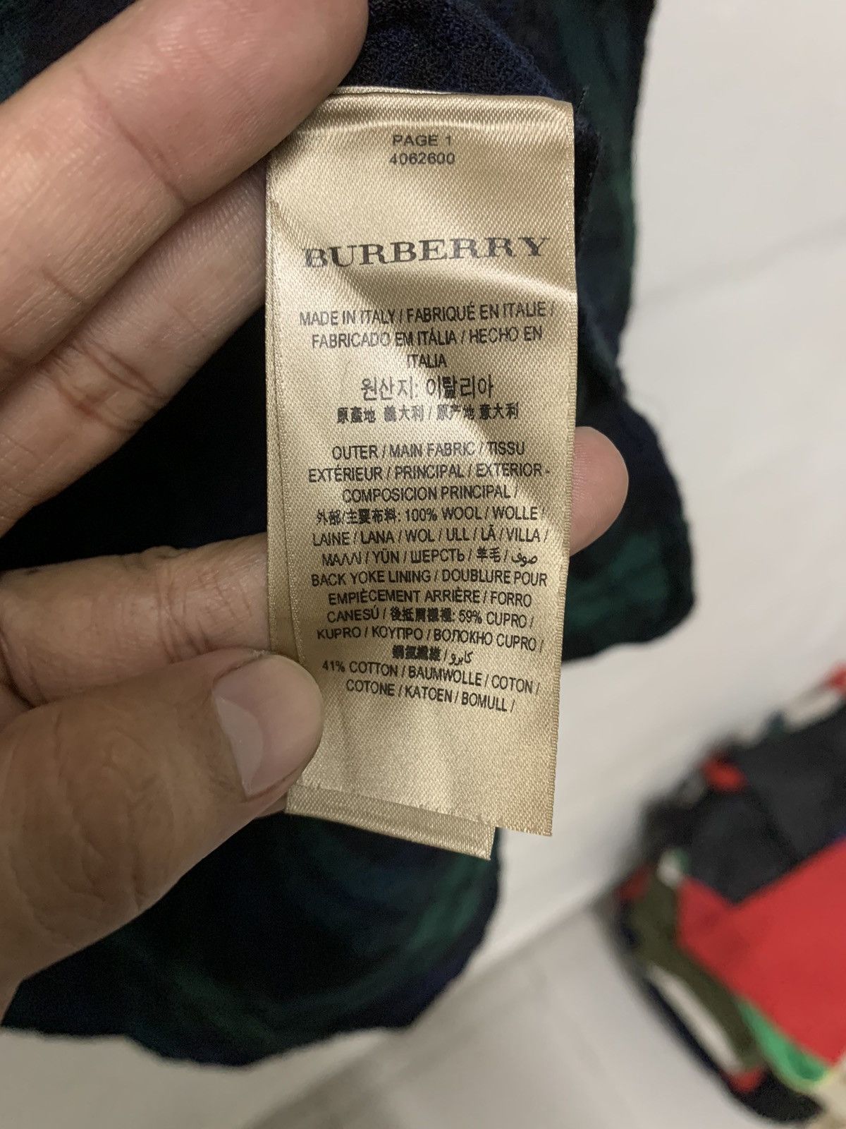 Burberry × Designer Vintage Burberry Dress Wool Size M / US 6-8 / IT 42-44 - 9 Thumbnail