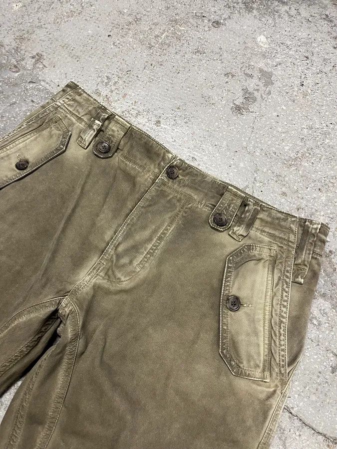 Dolce & Gabbana × Vintage 2000s Dolce & Gabbana Olive Eroded Cargo Pants Size US 32 / EU 48 - 7 Thumbnail