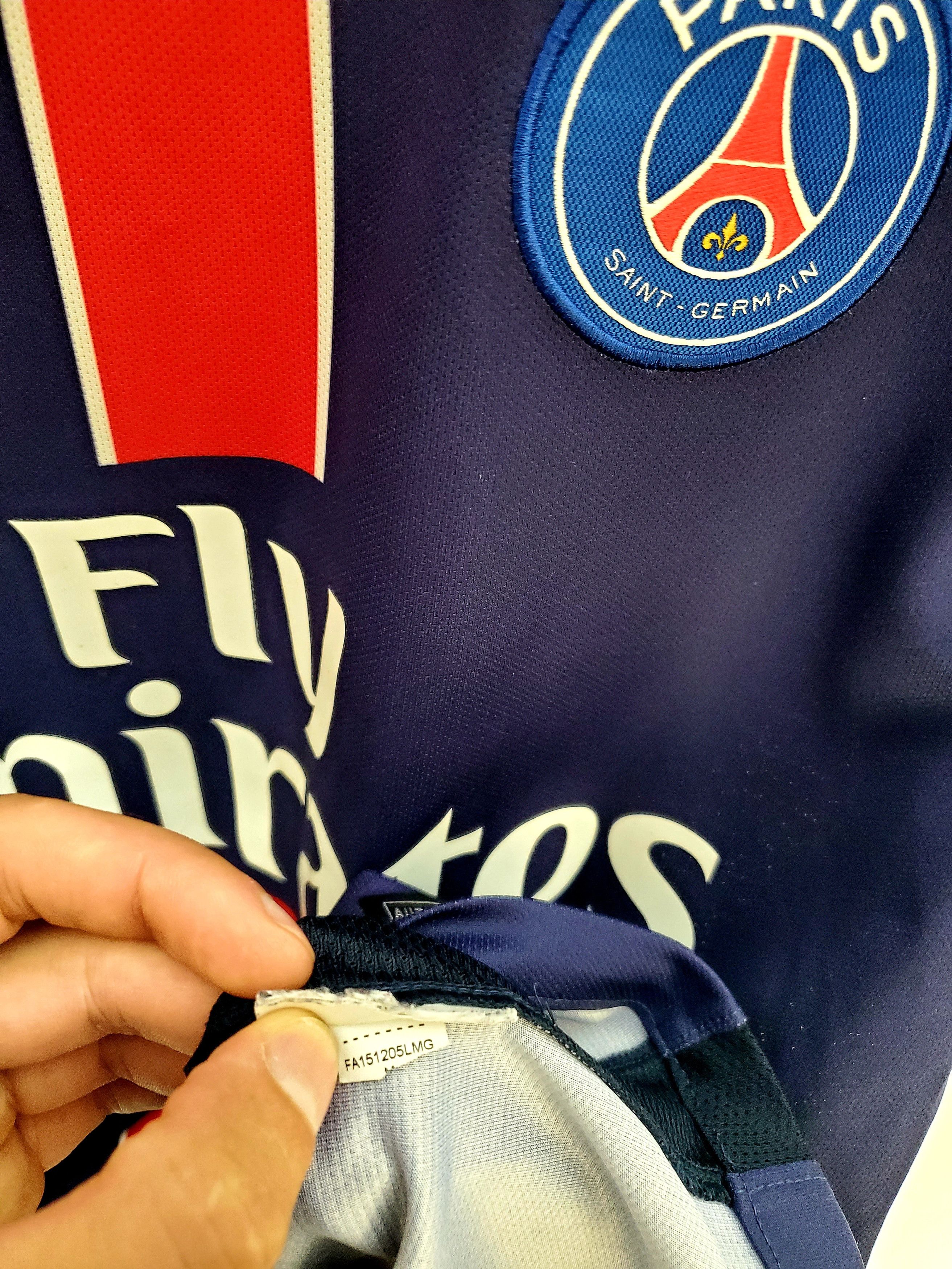 Nike PSG PARIS SAINT-GERMAIN 2015/2016 HOME perfect condition M Size US M / EU 48-50 / 2 - 5 Thumbnail