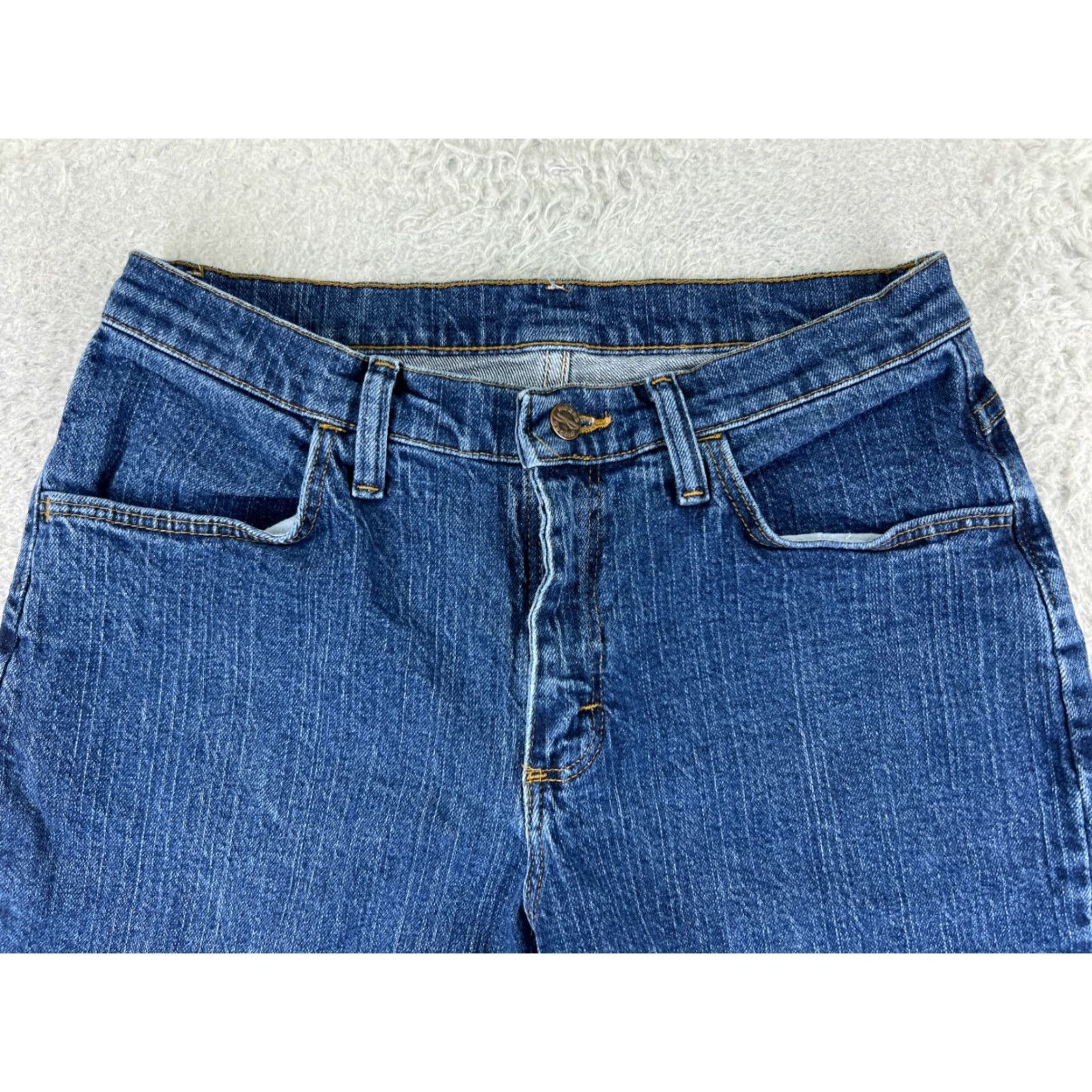 Wrangler VINTAGE Wrangler Jeans Womens 10 P Blue Denim Carpi Cotton Blend Mid Rise 27x18 Size 32" / US 10 / IT 46 - 4 Thumbnail