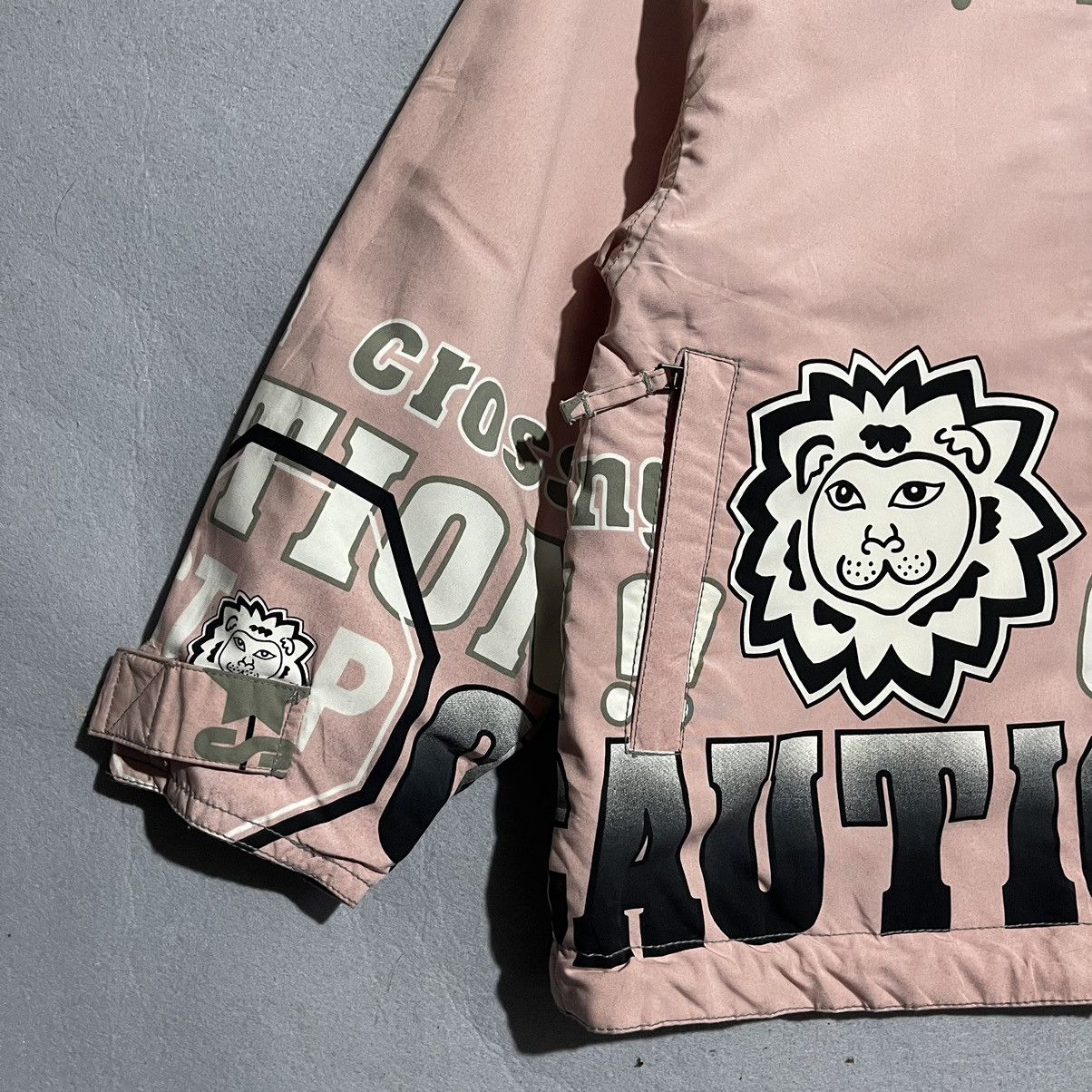 Phenix Vintage 90s Phenix Graphic Ski Jacket Pink Caution Print Size L / US 10 / IT 46 - 4 Thumbnail