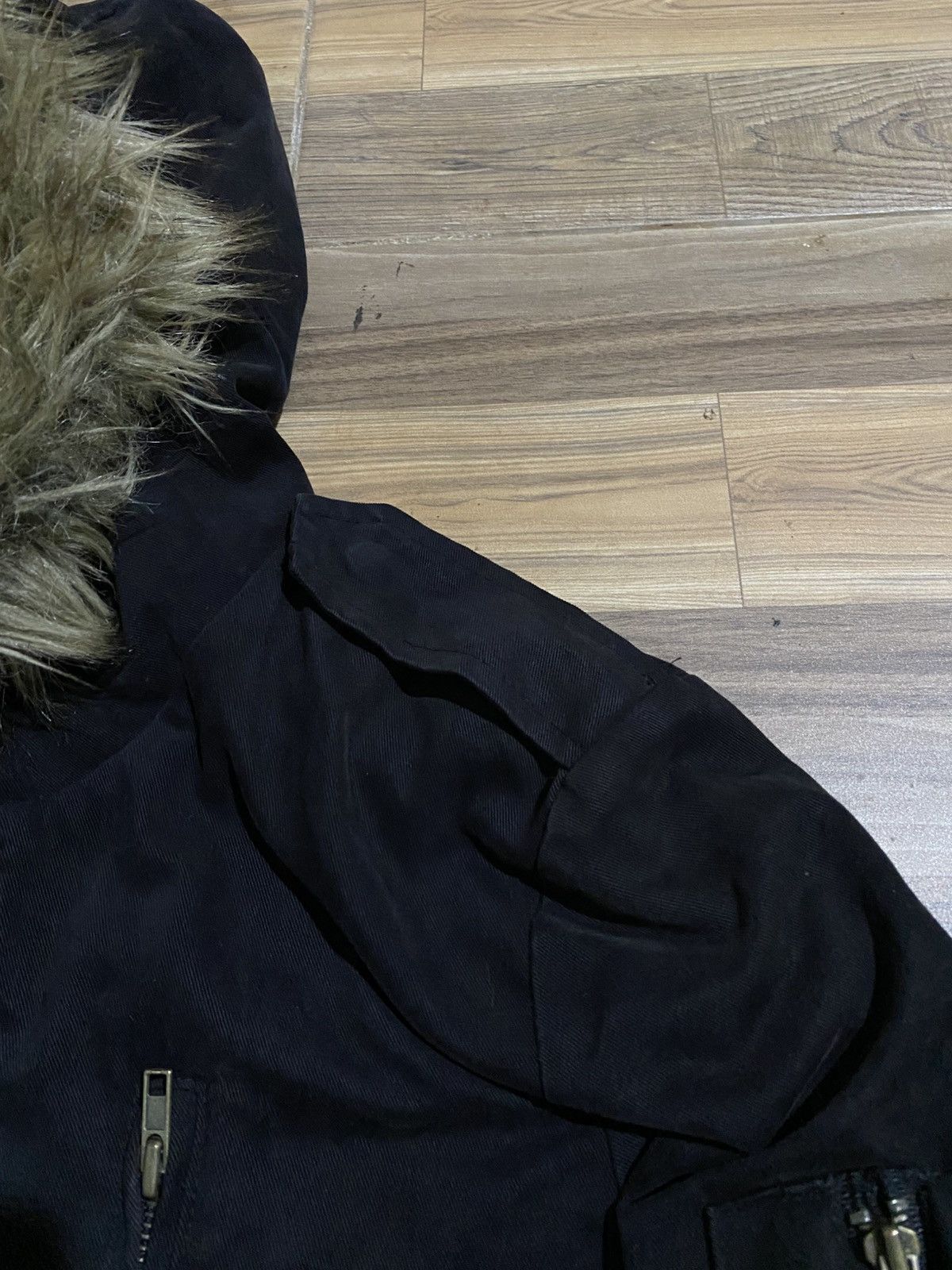 Attachment 💥NEED GONE💥 ATTACHMENT GOTHIC PUNK FUR JACKET BLACK WASHED Size US L / EU 52-54 / 3 - 10 Thumbnail