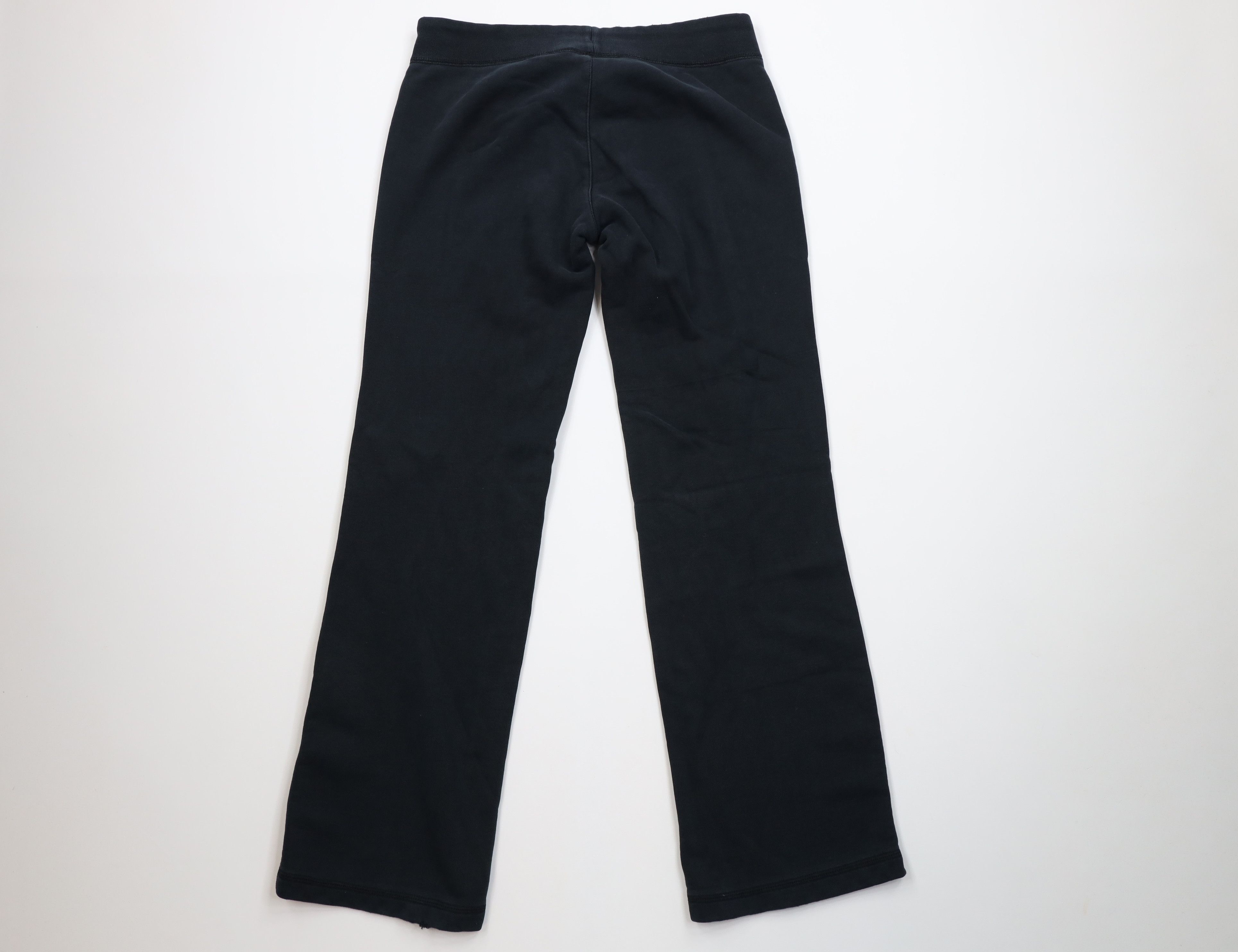 Nike Vintage Y2K Nike Swoosh Flared Wide Leg Sweatpants Black Size 30" / US 8 / IT 44 - 8 Thumbnail