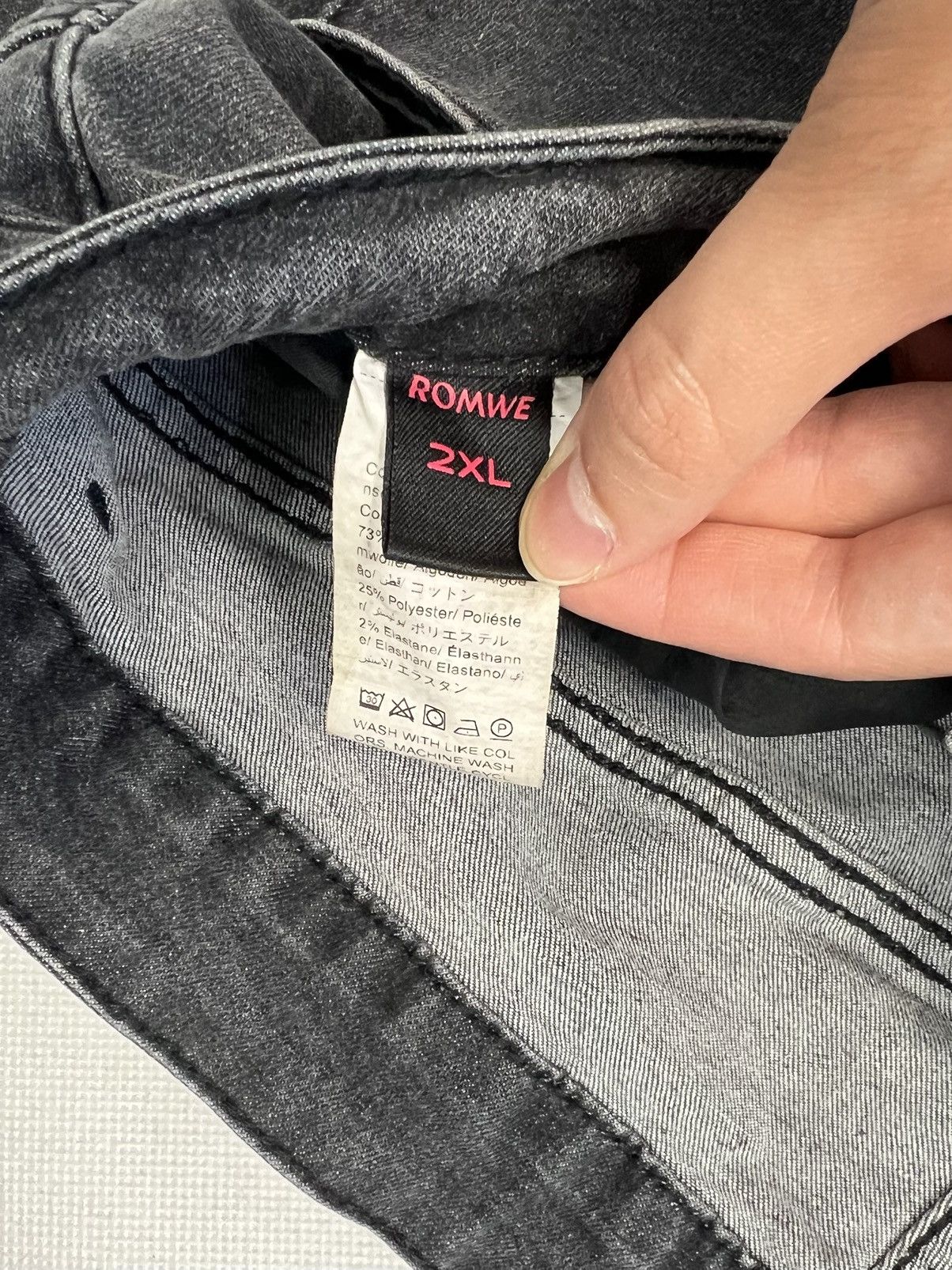 Vintage Pants Romwe Cross Diamond Logo Vintage Avant Garde Size US 38 / EU 54 - 4 Thumbnail