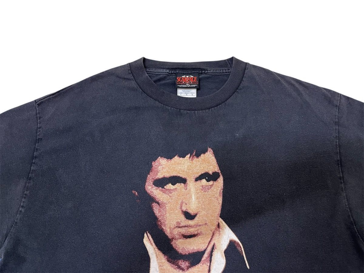 Vintage Vintage Y2K Sunfaded Scarface Tony Montana T-Shirt Size US L / EU 52-54 / 3 - 3 Thumbnail