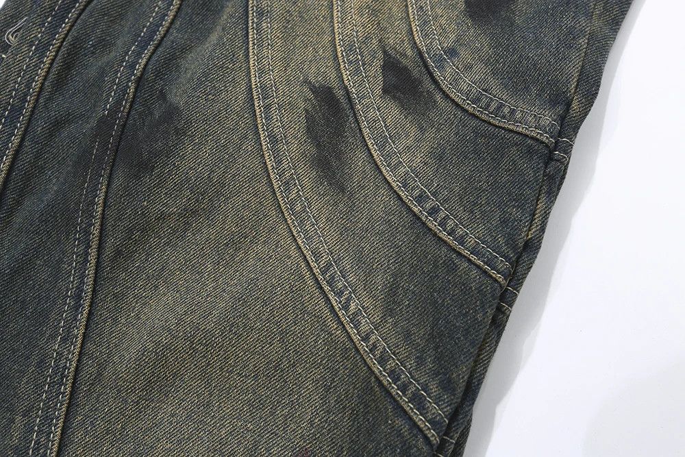 Designer × Japanese Brand × Jean Circle Striped Straight Flare Pants Size US 32 / EU 48 - 7 Thumbnail