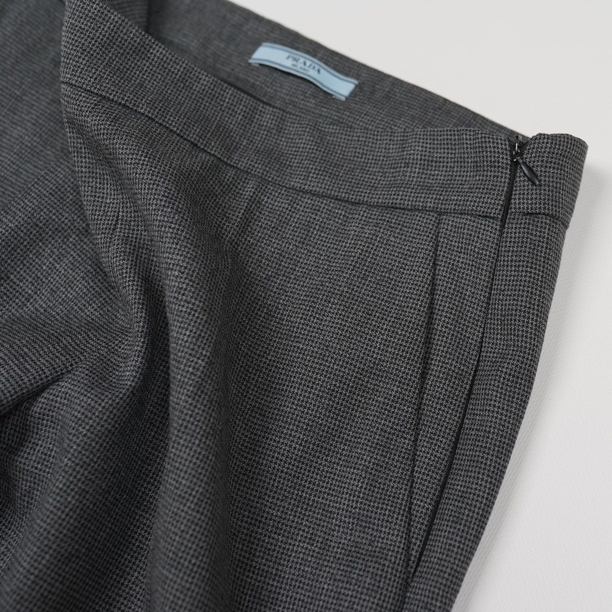 Prada Prada Houndstooth Wool Grey Pants Trousers Size 26" / US 2 / IT 38 - 8 Thumbnail