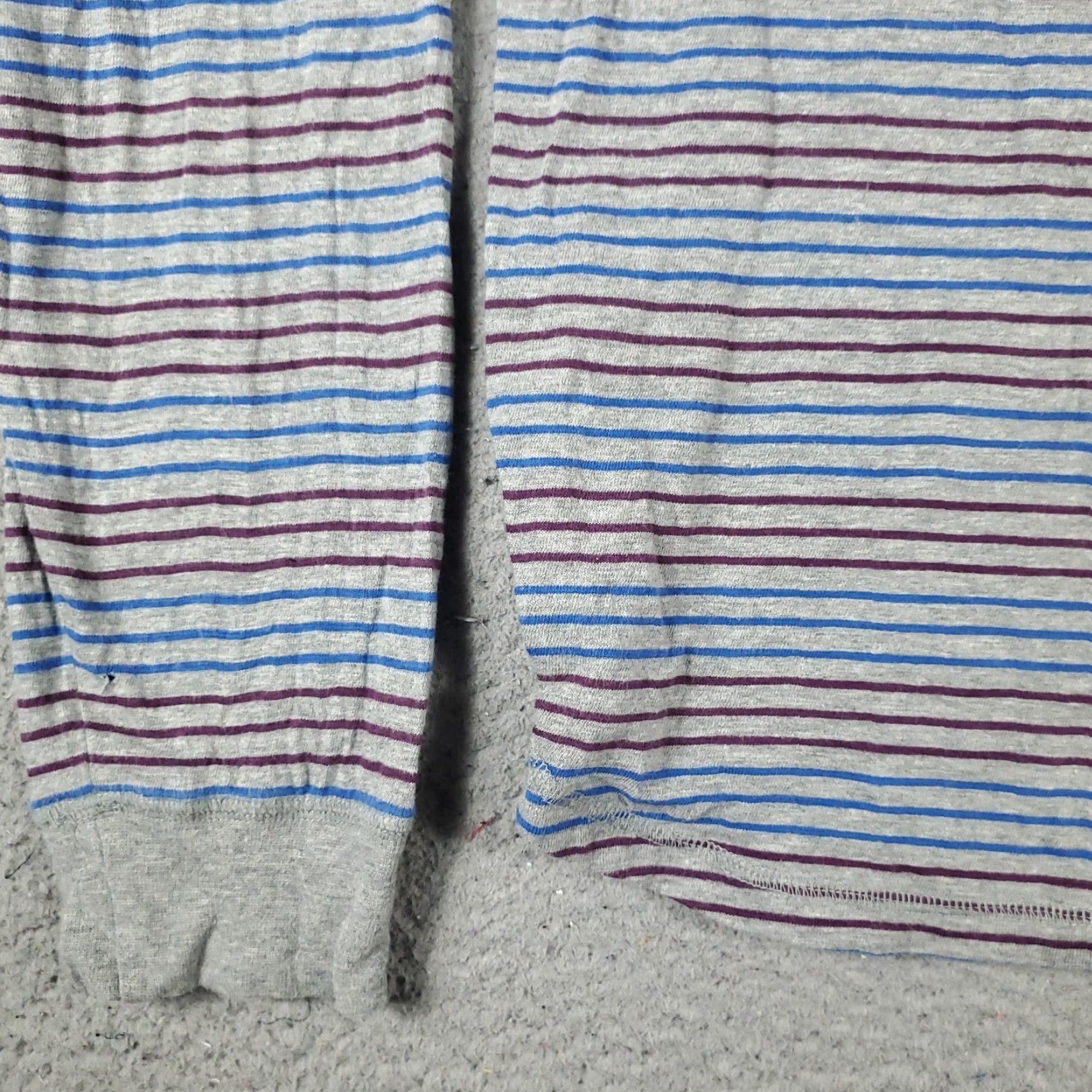 Vintage Penguin Casual Long Sleeve Shirt Mens XL Blue Gray Striped Size US XL / EU 56 / 4 - 3 Thumbnail