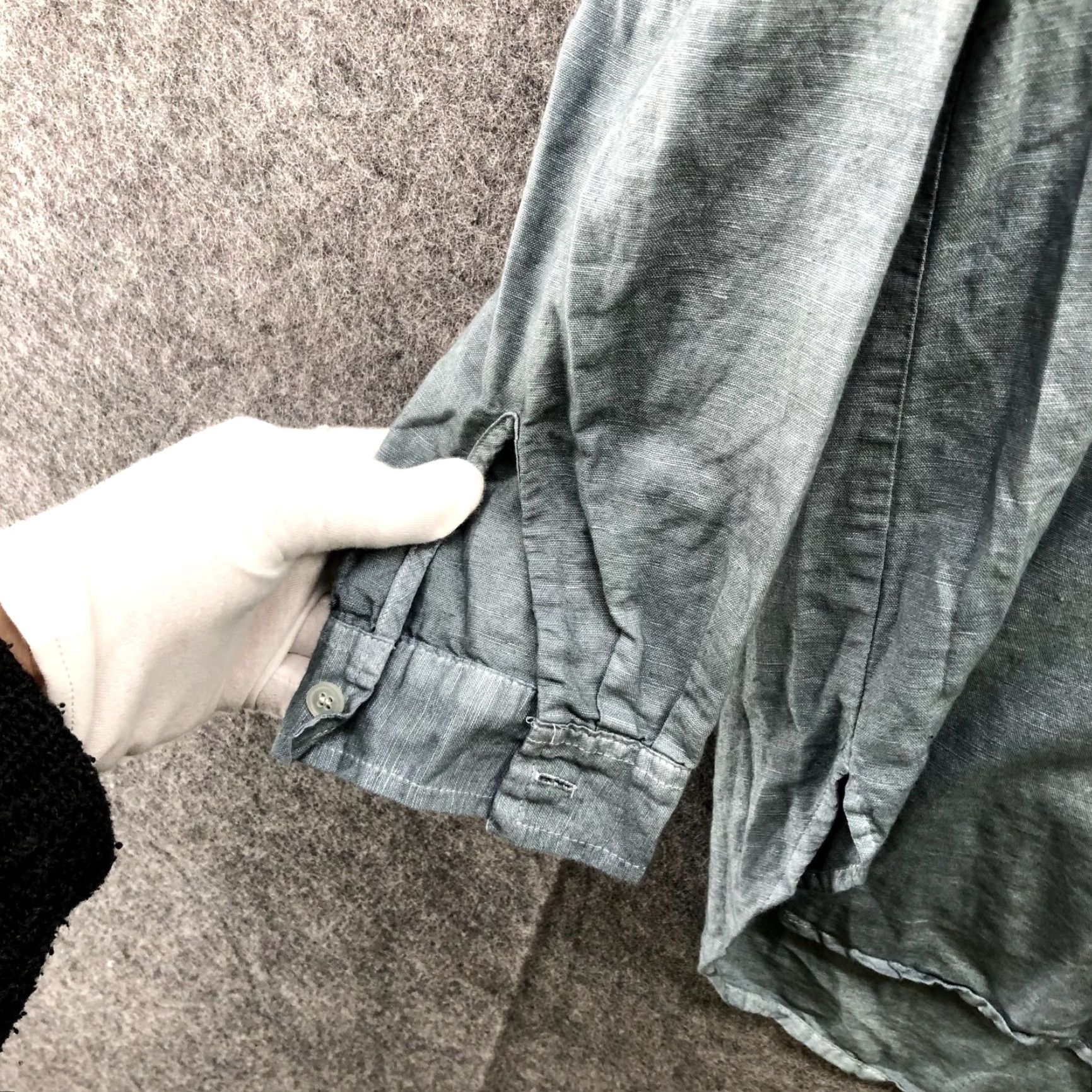 J.Crew VINTAGE J. Crew Popover Top Linen Cotton Blend Womens XXS Long Sleeve Blouse Shirt Casual Womens Gray J.CREW Bohemian Beach 2XS Size XXS / US 00 / IT 34 - 5 Thumbnail
