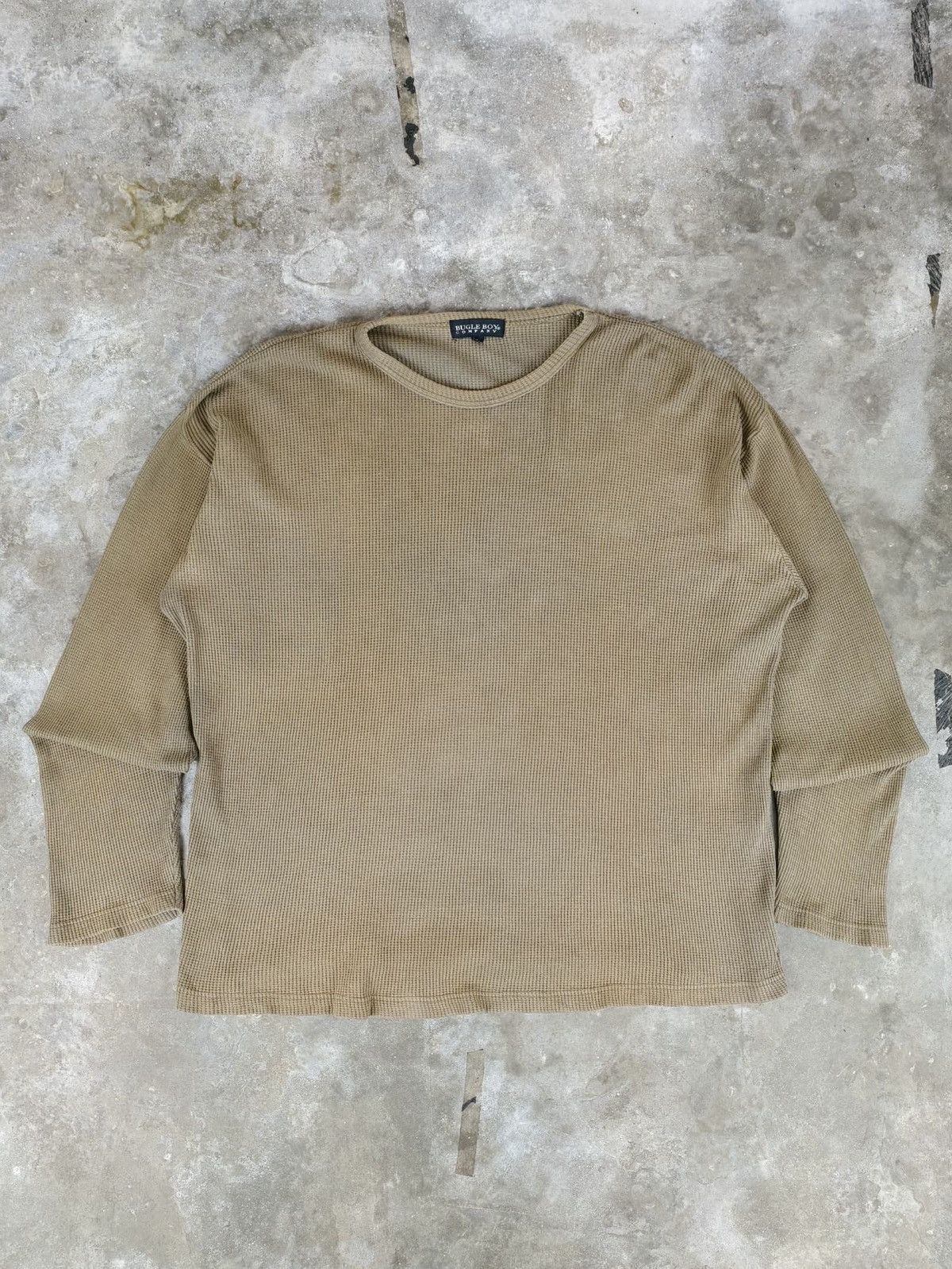 Bugle Boy × Vintage Vintage Bugle Boy Waffle Long Sleeve T-Shirt Size US L / EU 52-54 / 3 - 1 Thumbnail
