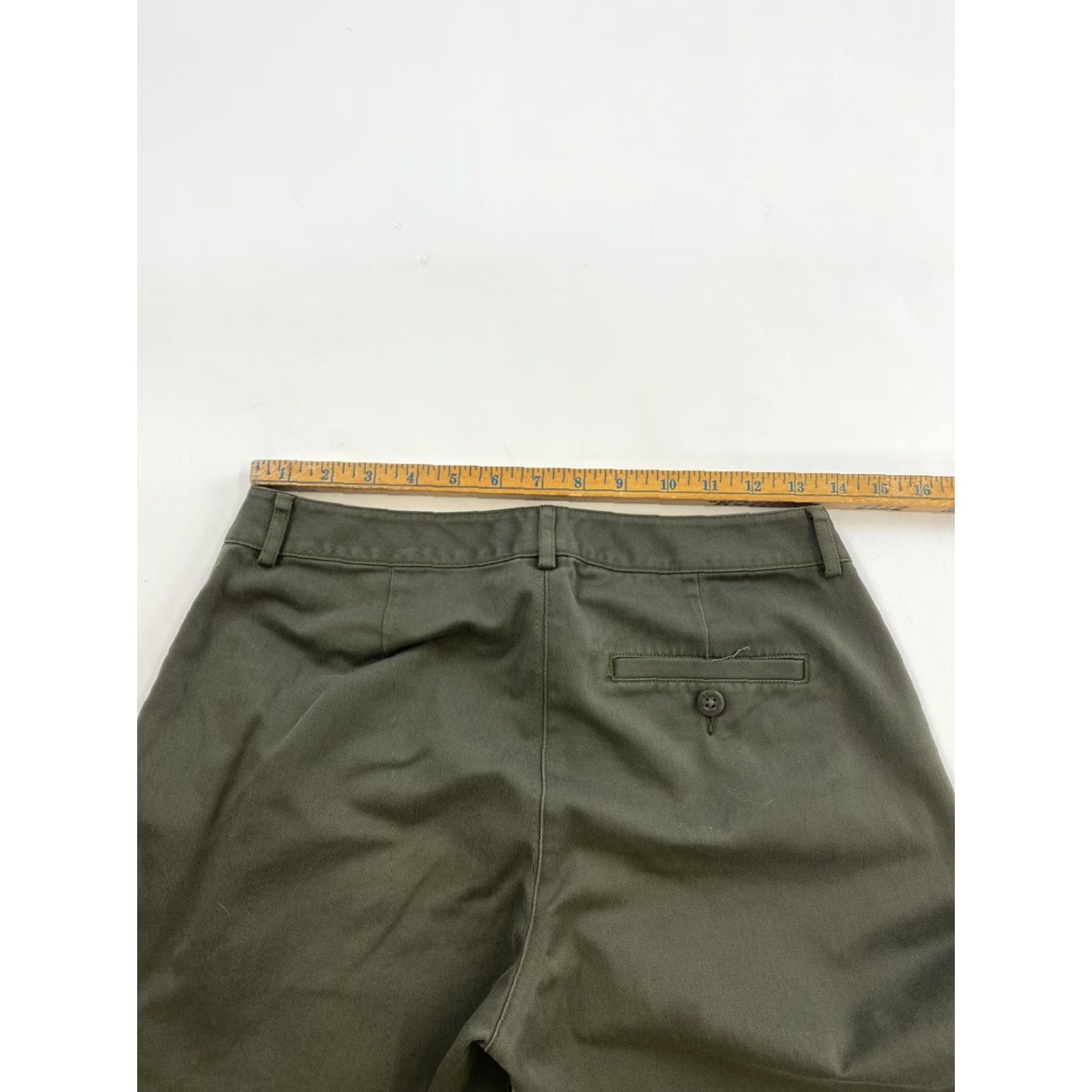 Vintage LL Bean Pants Womens 4 Tall Green Chino Size 27" / US 4 / IT 40 - 5 Thumbnail