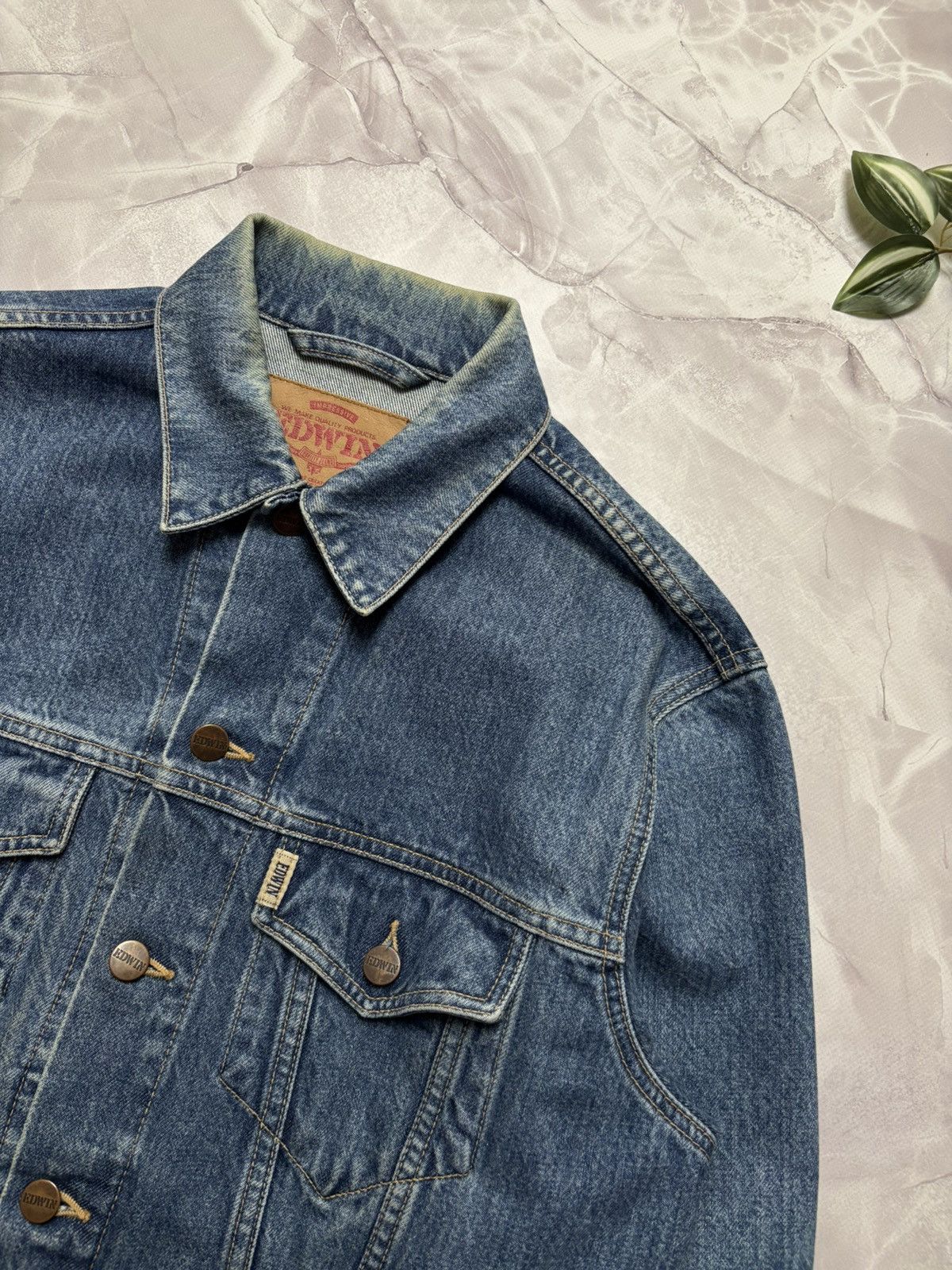 Edwin Edwin International Vintage Navajo Denim Trucker Jacket Blue Size US M / EU 48-50 / 2 - 4 Thumbnail