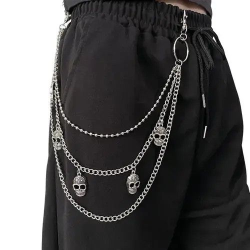 Other Unisex 3 Layer Skull Head Wallet Keychain Size ONE SIZE - 1 Thumbnail