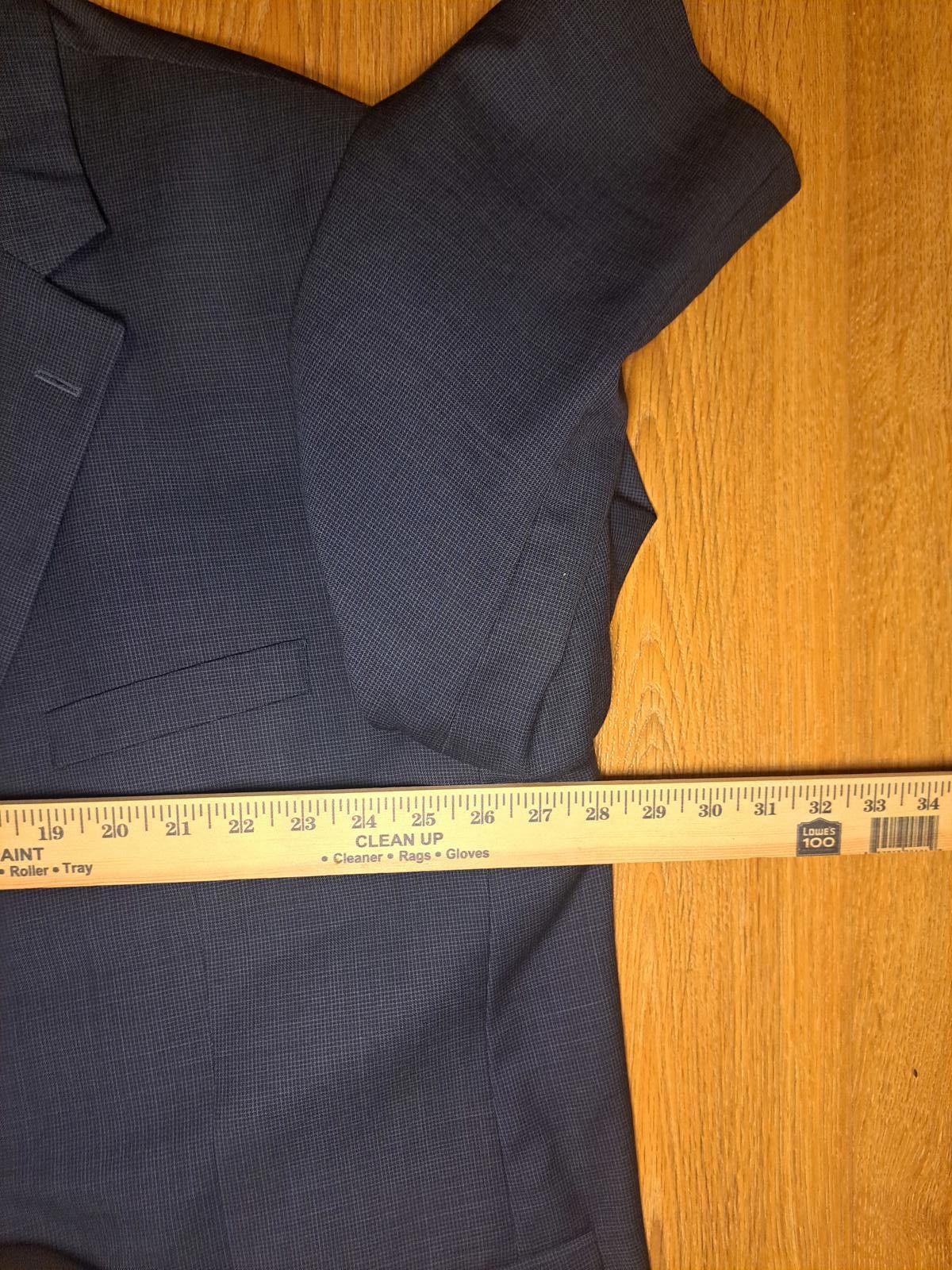 Jack Victor Big & Tall Jack Victor Sport Coat Mens 54R Navy Blue Wool Size 54R - 8 Thumbnail