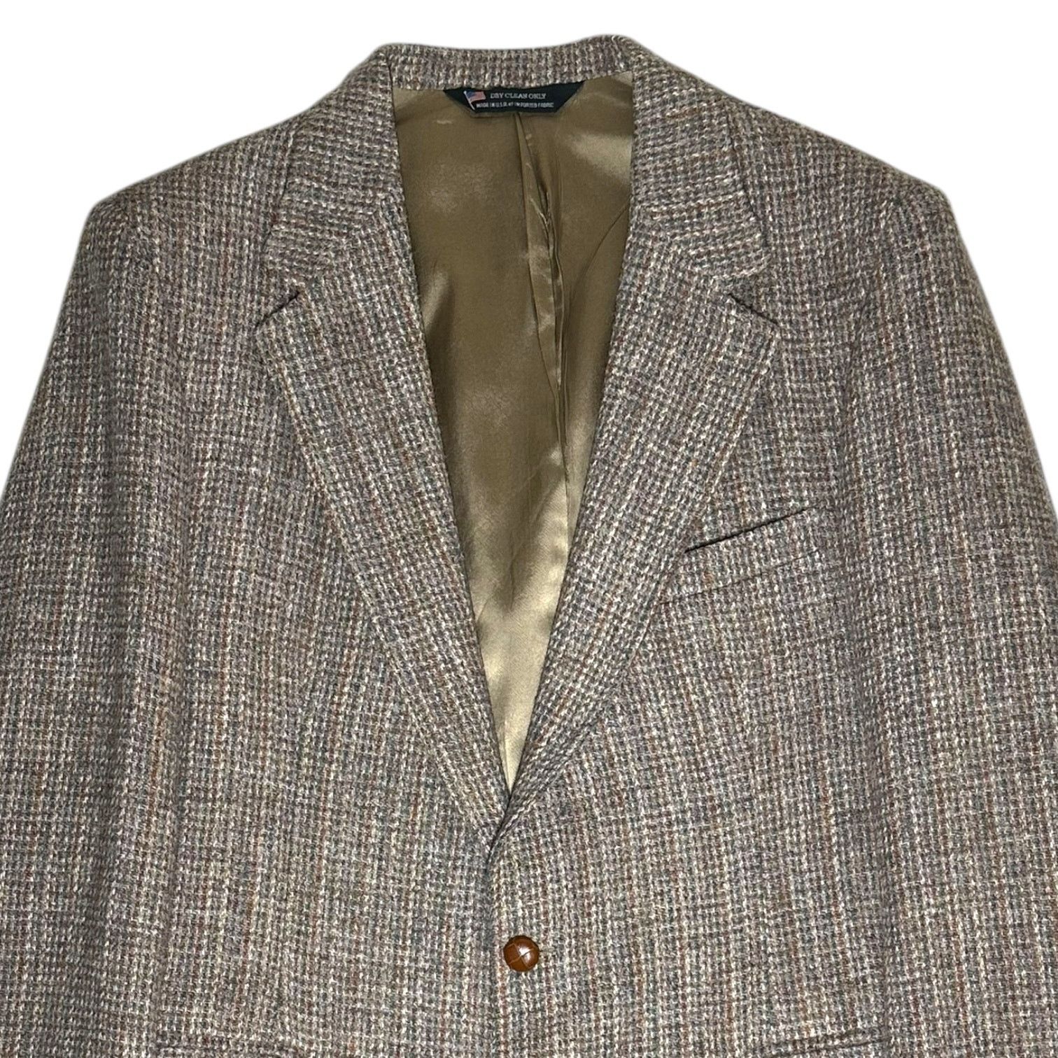 Harris Tweed Vintage John Alexander Harris Tweed 42R Brown Wool Blazer Size 42R - 1 Thumbnail