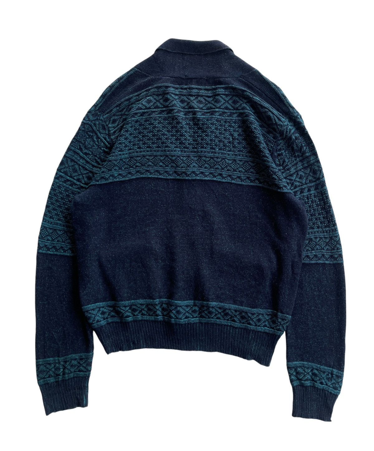 Japanese Brand J.Ferry Men Native Indigo Cardigan Japan Size US L / EU 52-54 / 3 - 4 Thumbnail