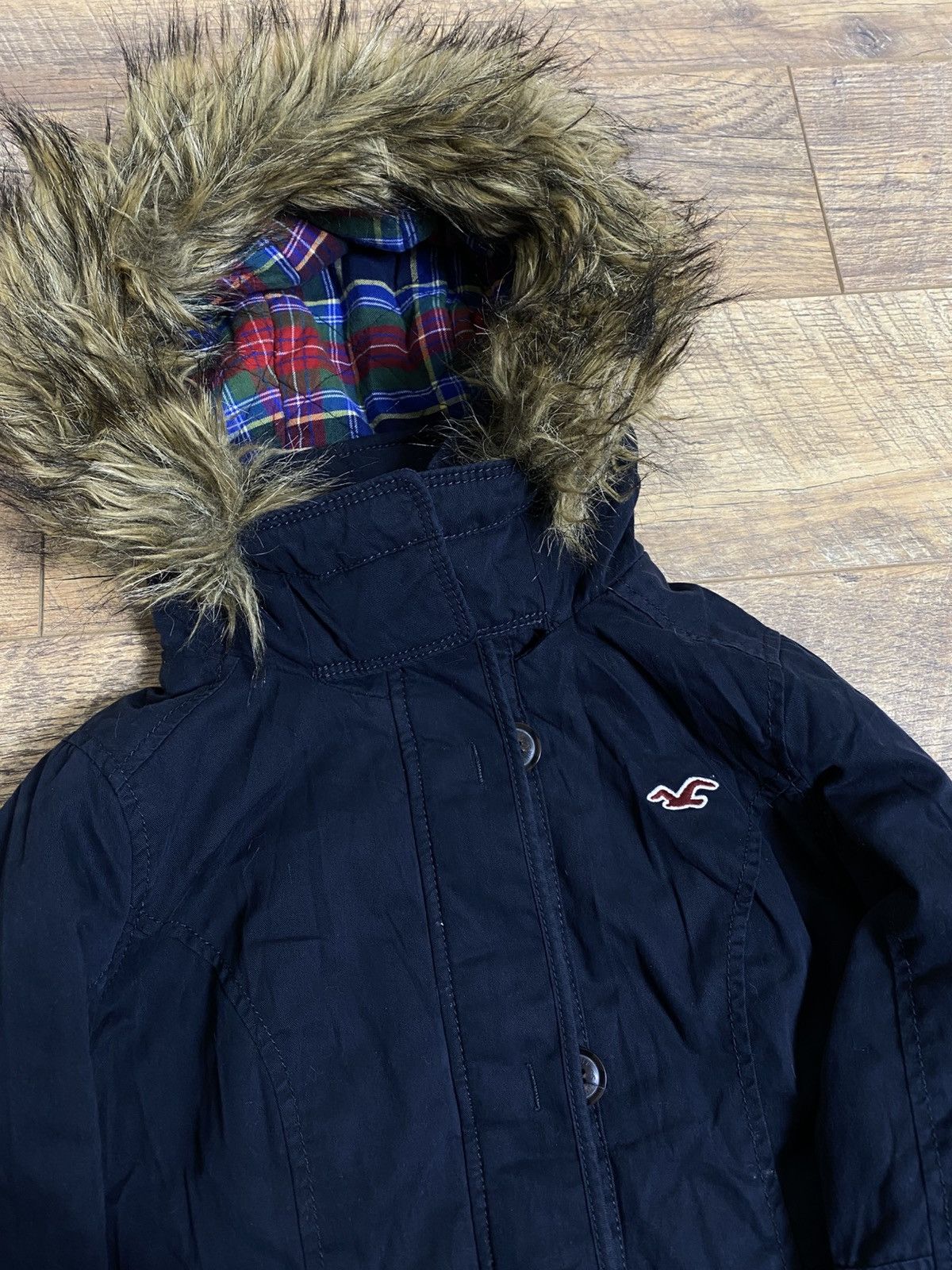 Hollister Hollister Sherpa-Lined Utility Parka Navy Blue XS Size XS / US 0-2 / IT 36-38 - 2 Thumbnail