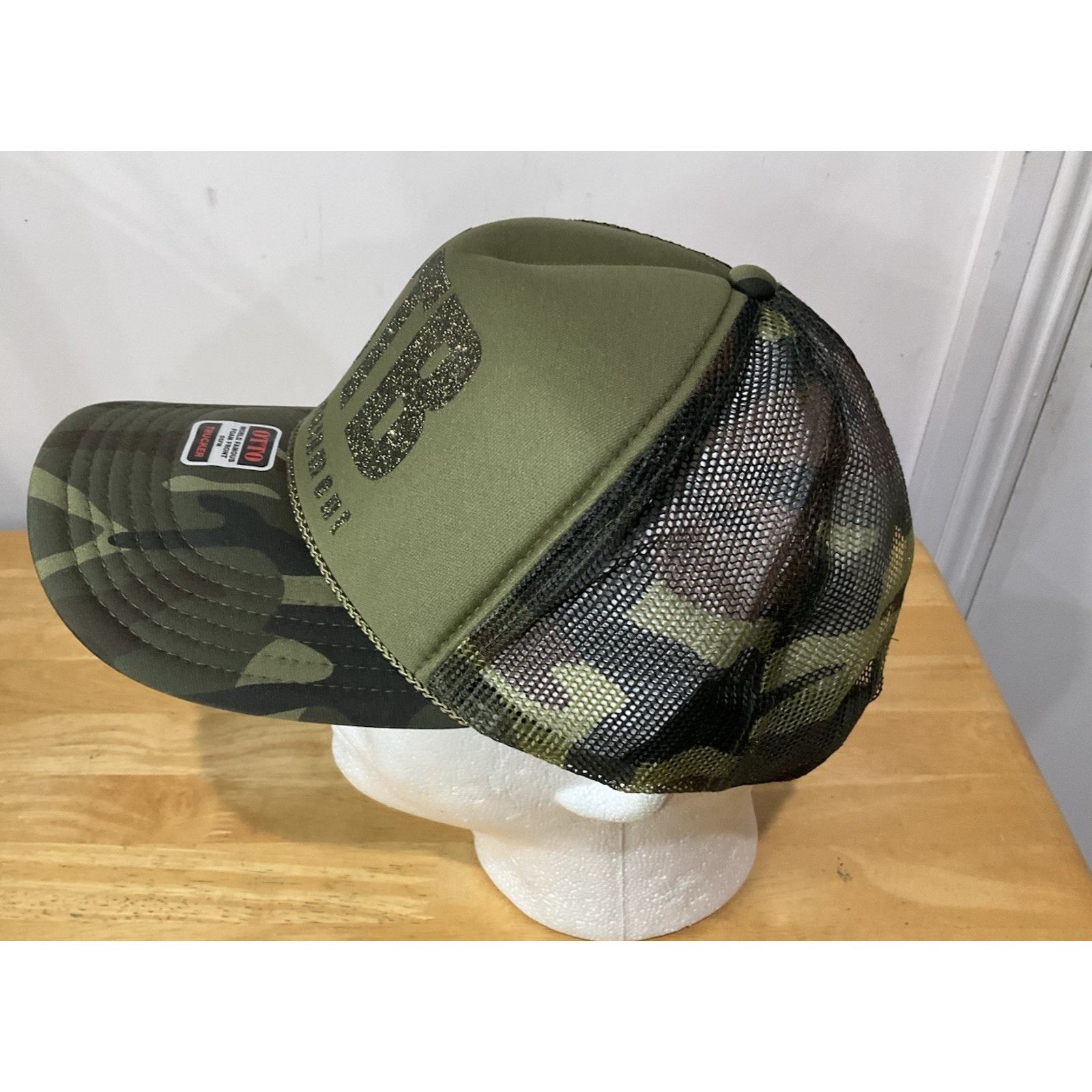 Otto $tb Caps camo Hat, Adjustable, trucker adjustable Size ONE SIZE - 3 Thumbnail