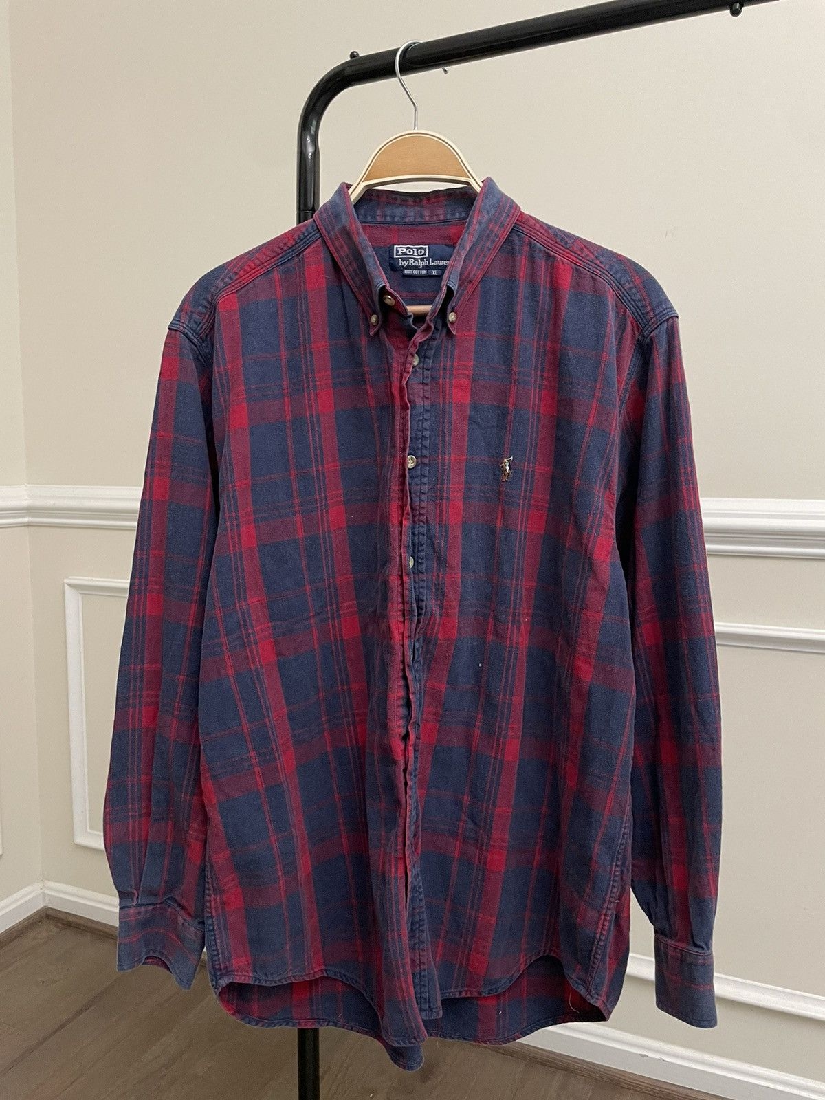 Polo Ralph Lauren Vintage Polo Ralph Lauren Plaid Blue Red Shirt Our Legacy Size US M / EU 48-50 / 2 - 2 Thumbnail