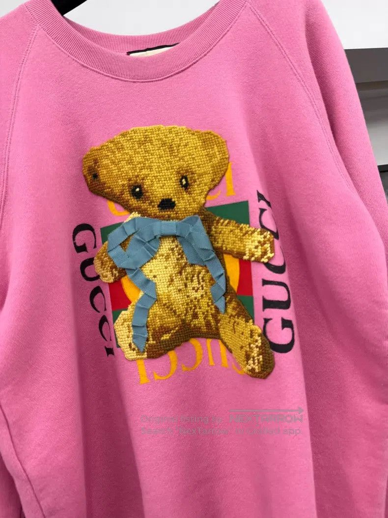 Gucci Gucci Pink bear sweatshirt Size XS / US 0-2 / IT 36-38 - 2 Thumbnail