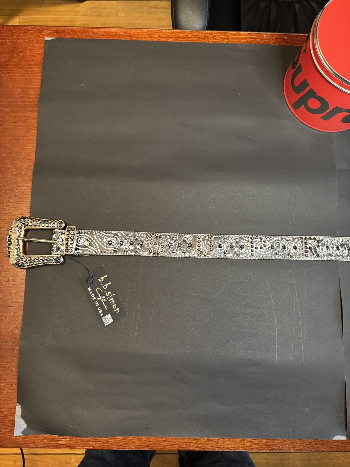 B.B. Simon × Supreme Supreme b.b. Simon Bandana Belt Size 28 - 6 Thumbnail