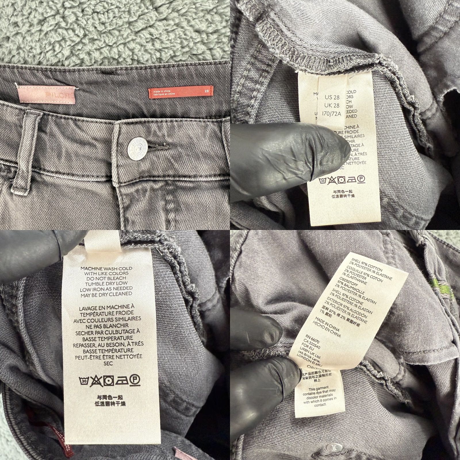 Vintage Anthropologie Pilcro Boyfriend Jeans Womens Size 28 Gray Relaxed Denim Size 28" / US 6 / IT 42 - 10 Thumbnail