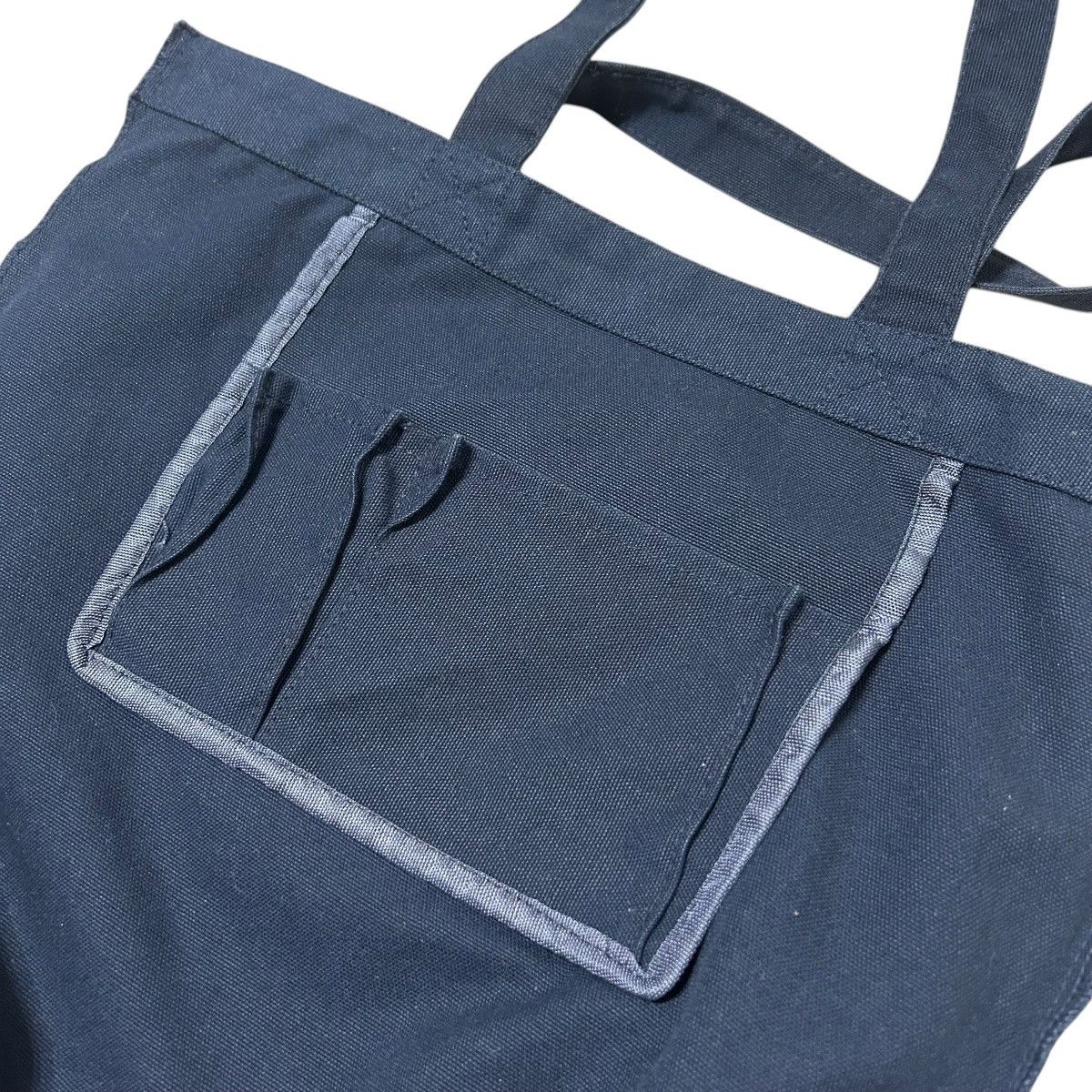 Yohji Yamamoto 729 Yohji Yamamoto bag tote navy cotton Paint design Size ONE SIZE - 8 Thumbnail